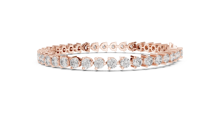 Prong Set Round Diamond Tennis Bracelet