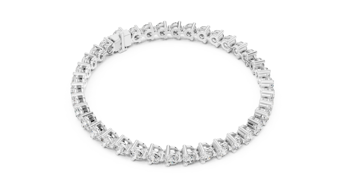 Prong Set Round Diamond Tennis Bracelet