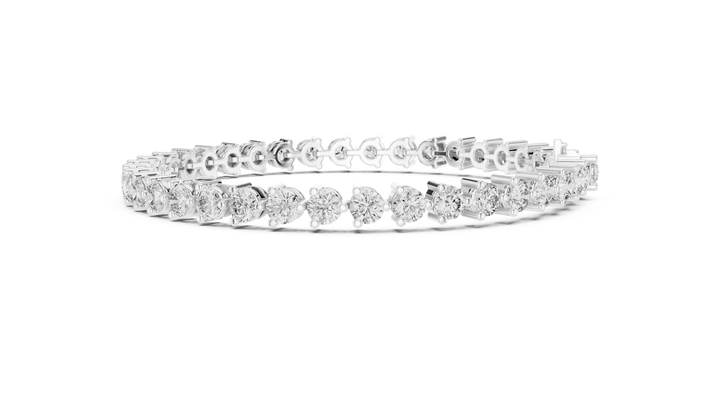 Prong Set Round Diamond Tennis Bracelet