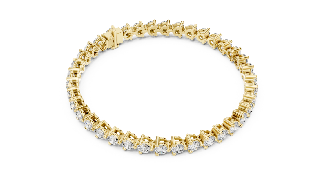 Prong Set Round Diamond Tennis Bracelet
