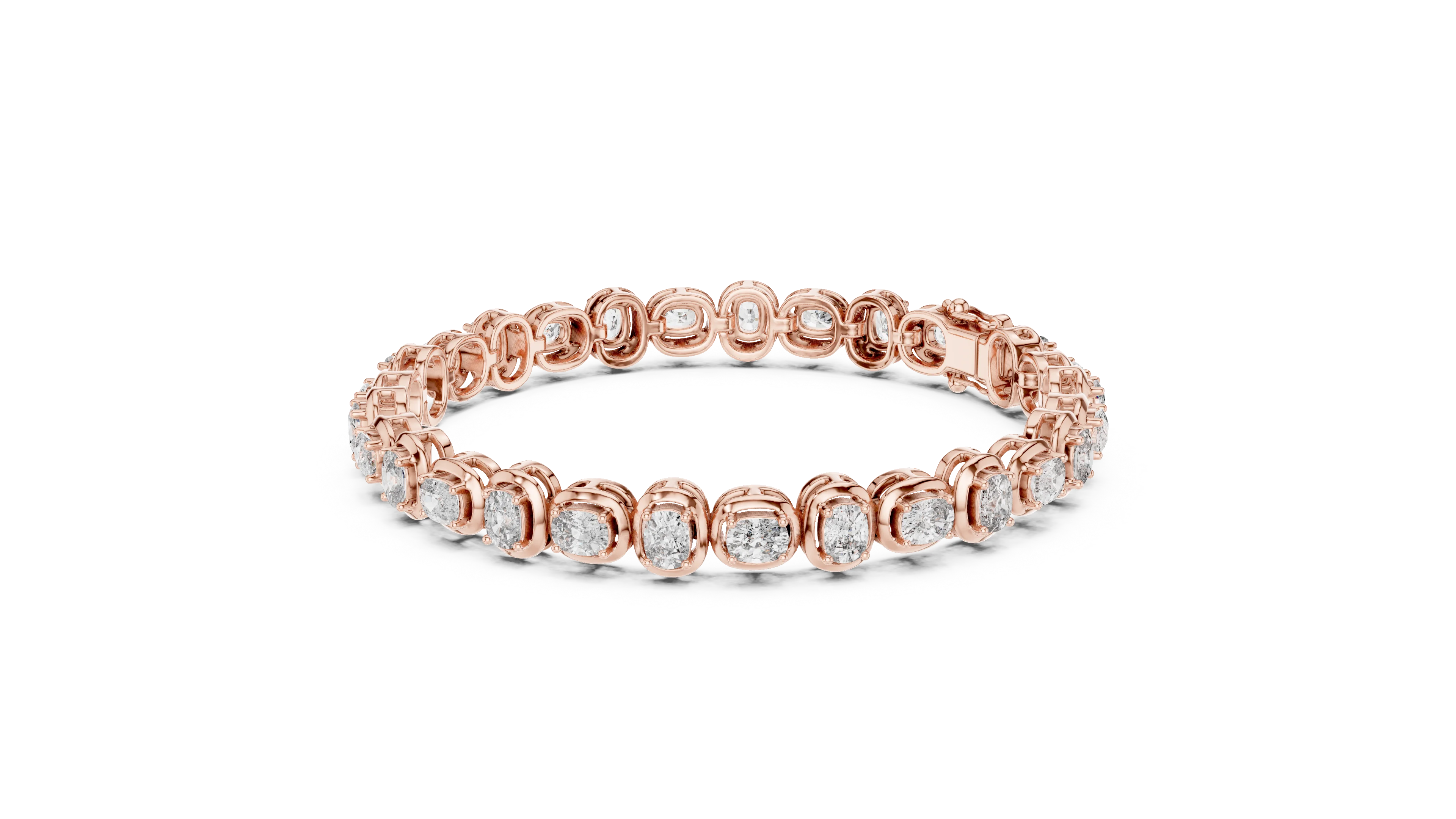 Bezel Set Diamond Tennis Bracelet
