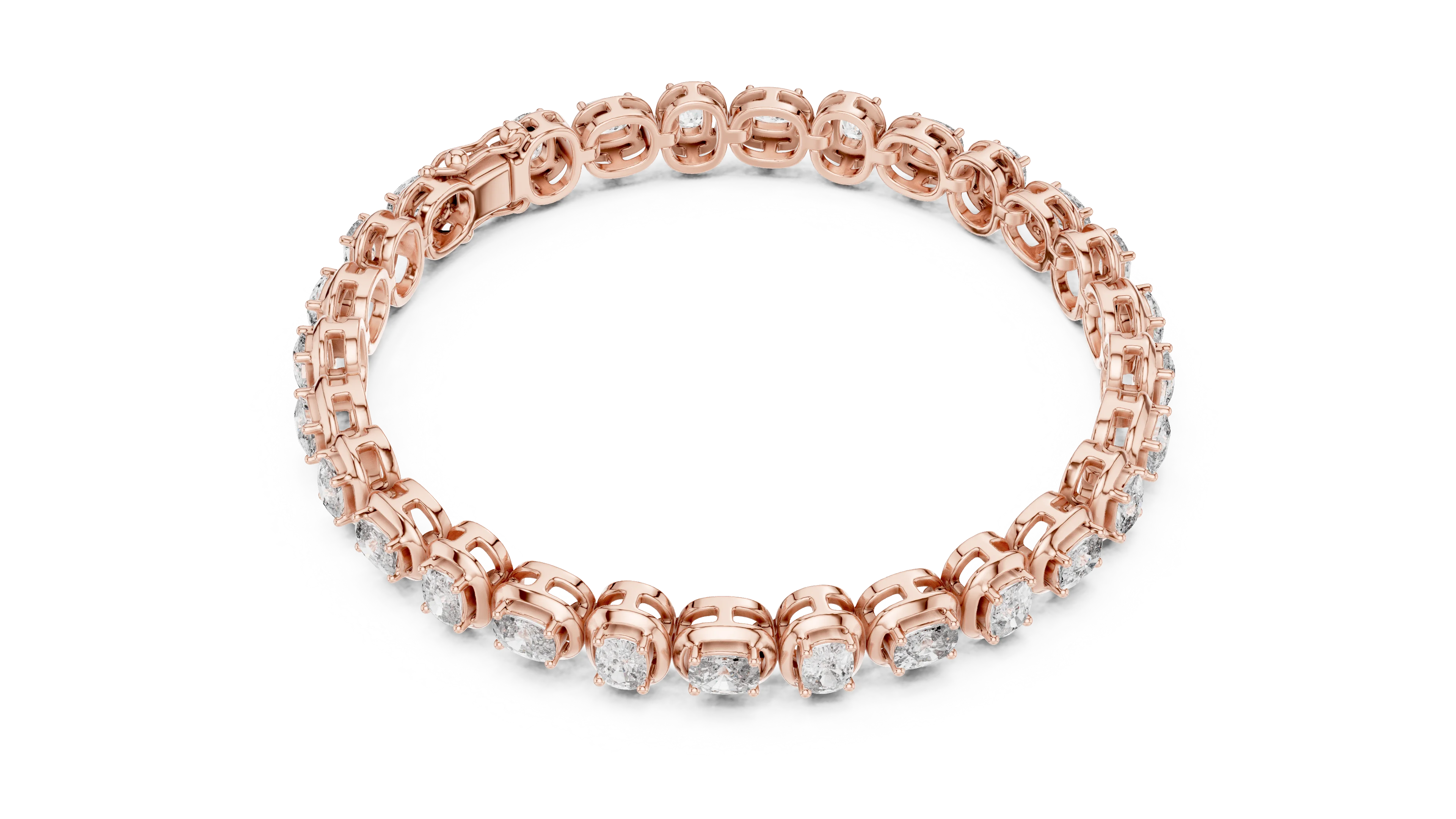 Bezel Set Diamond Tennis Bracelet