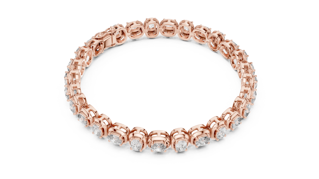 Bezel Set Diamond Tennis Bracelet