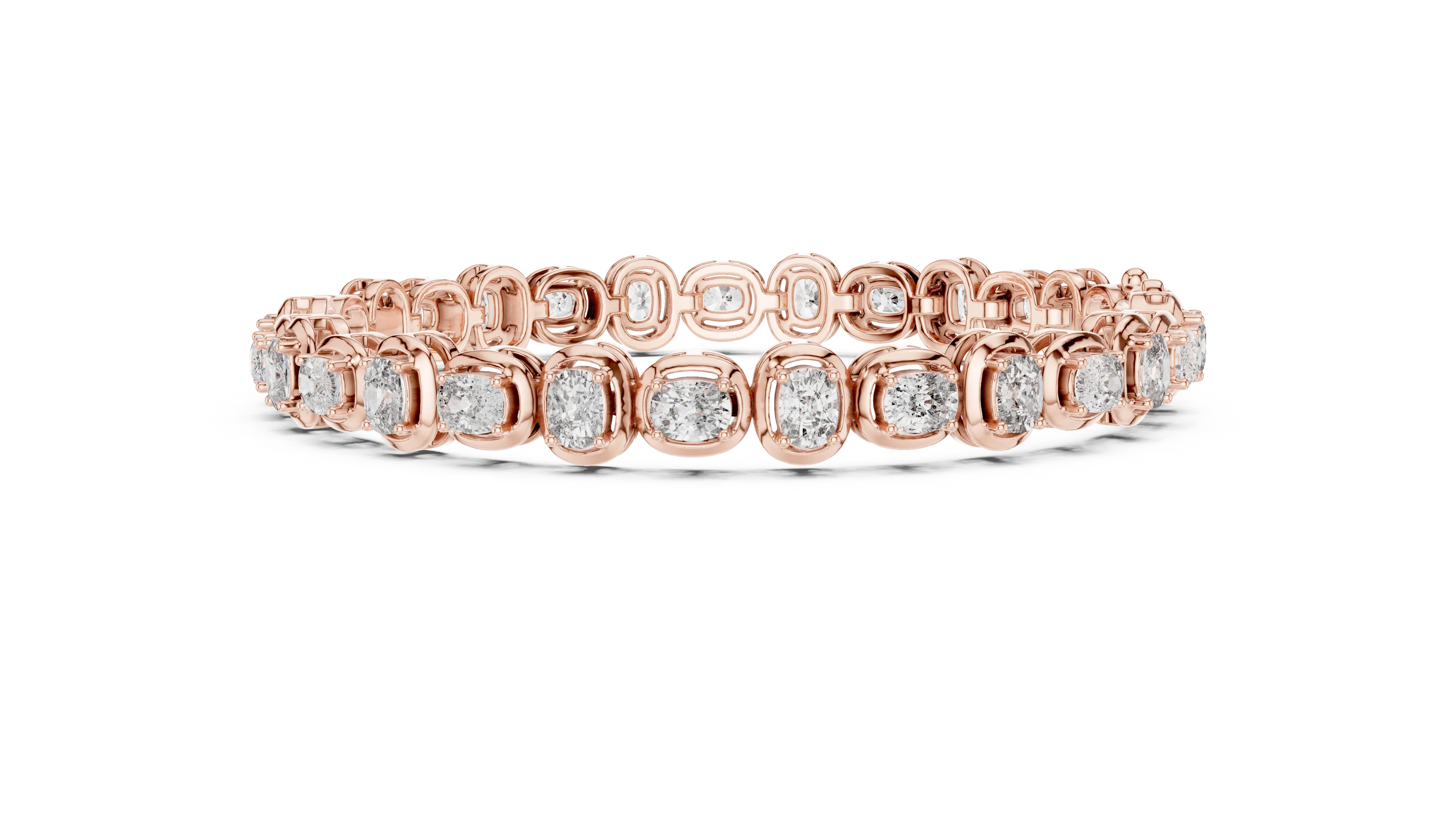 Bezel Set Diamond Tennis Bracelet