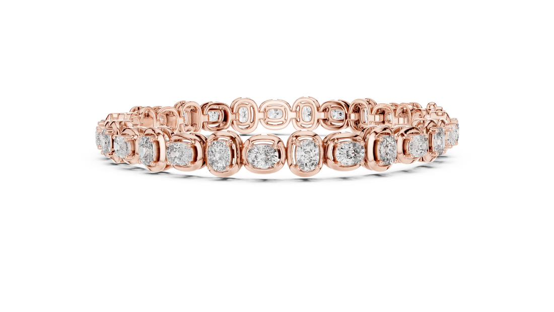 Bezel Set Diamond Tennis Bracelet