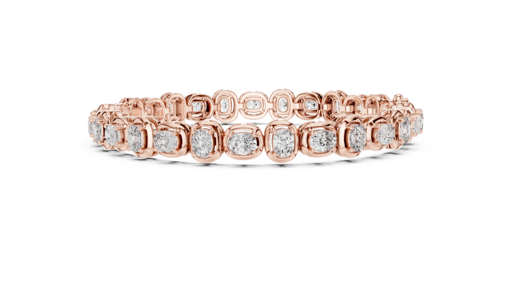 Bezel Set Diamond Tennis Bracelet