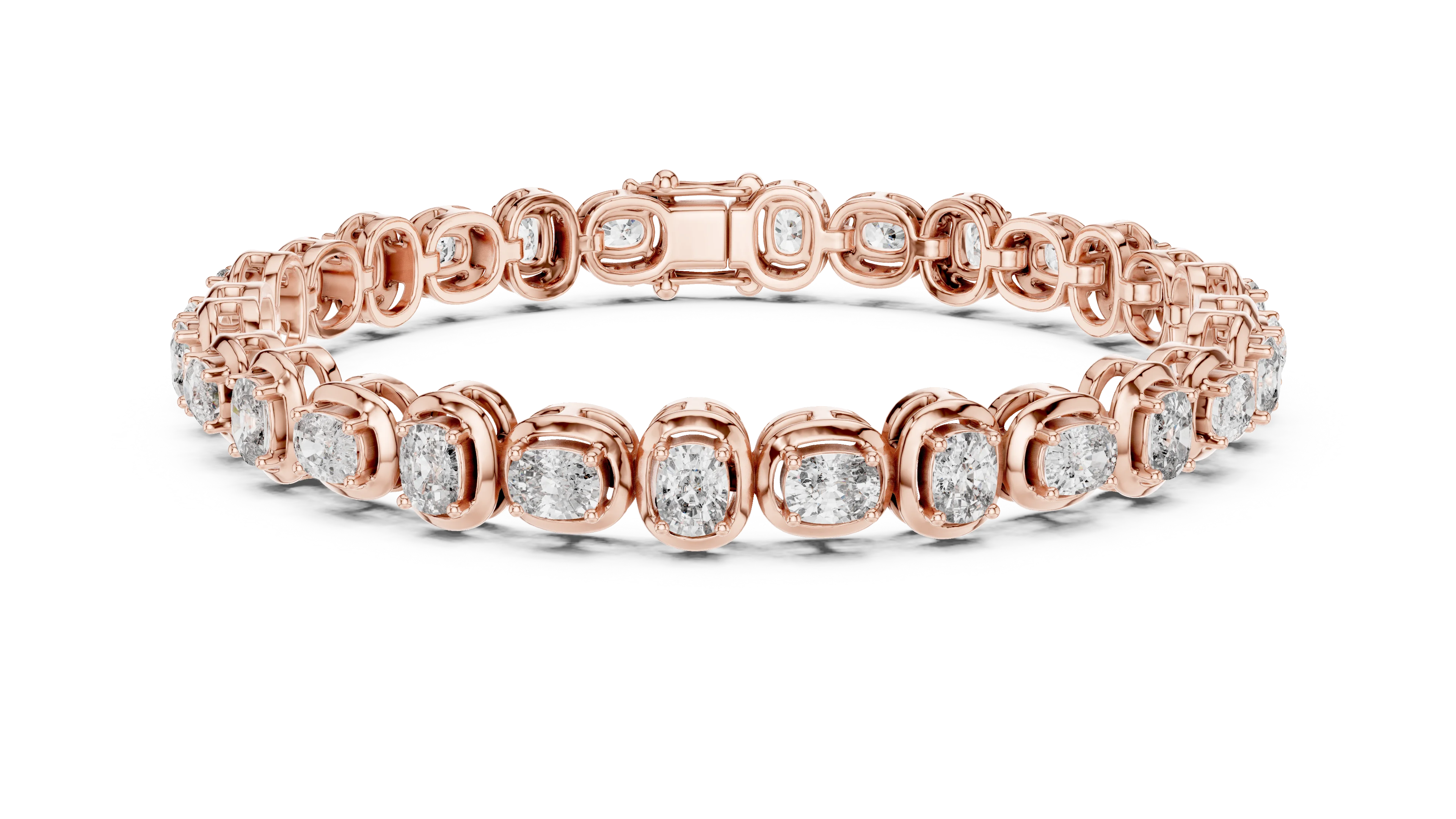 Bezel Set Diamond Tennis Bracelet