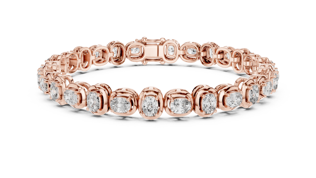 Bezel Set Diamond Tennis Bracelet