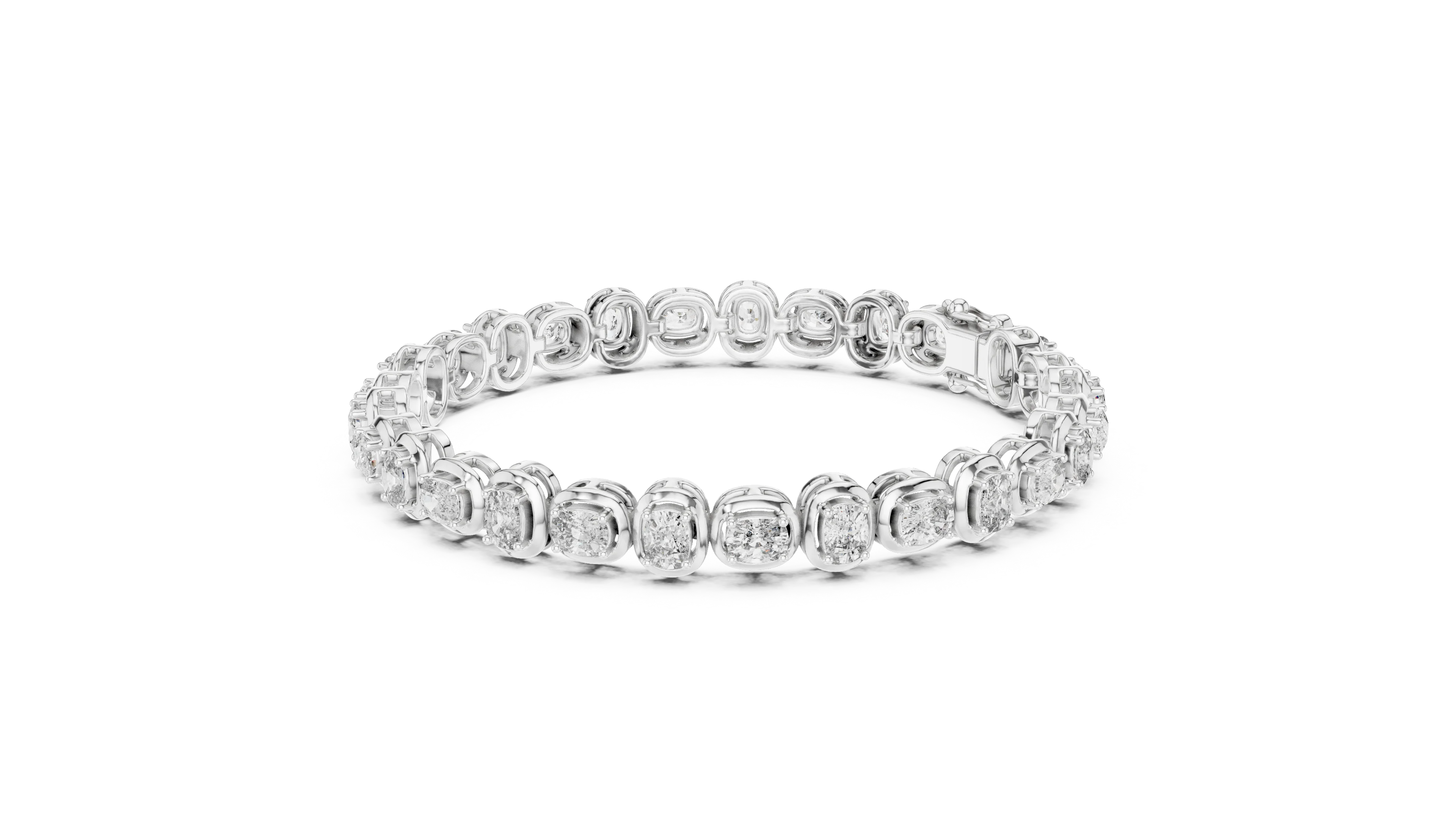Bezel Set Diamond Tennis Bracelet