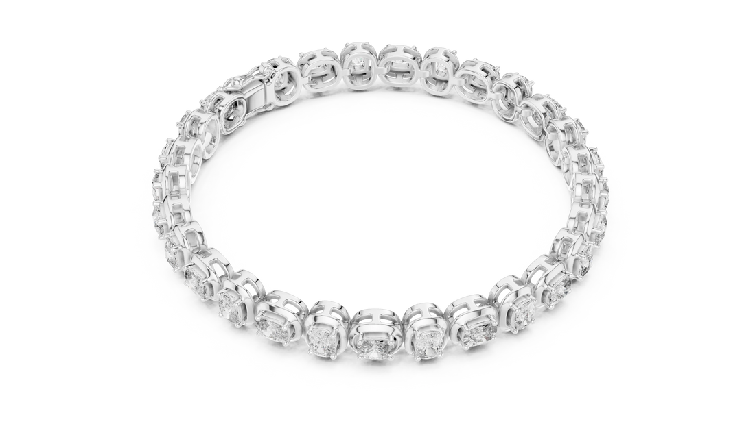 Bezel Set Diamond Tennis Bracelet