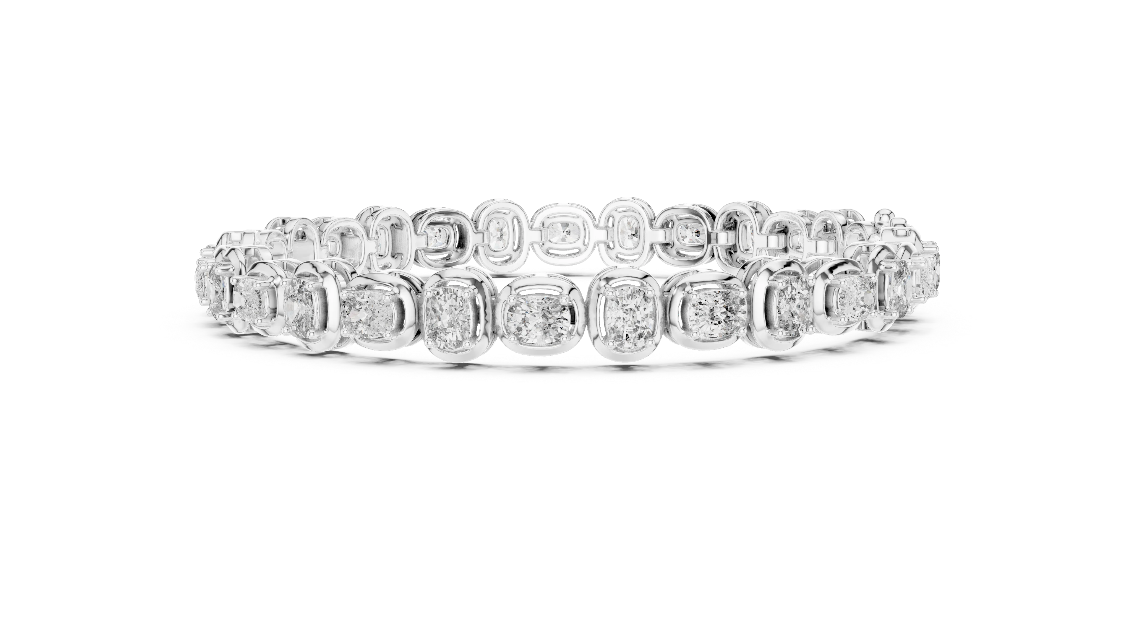 Bezel Set Diamond Tennis Bracelet
