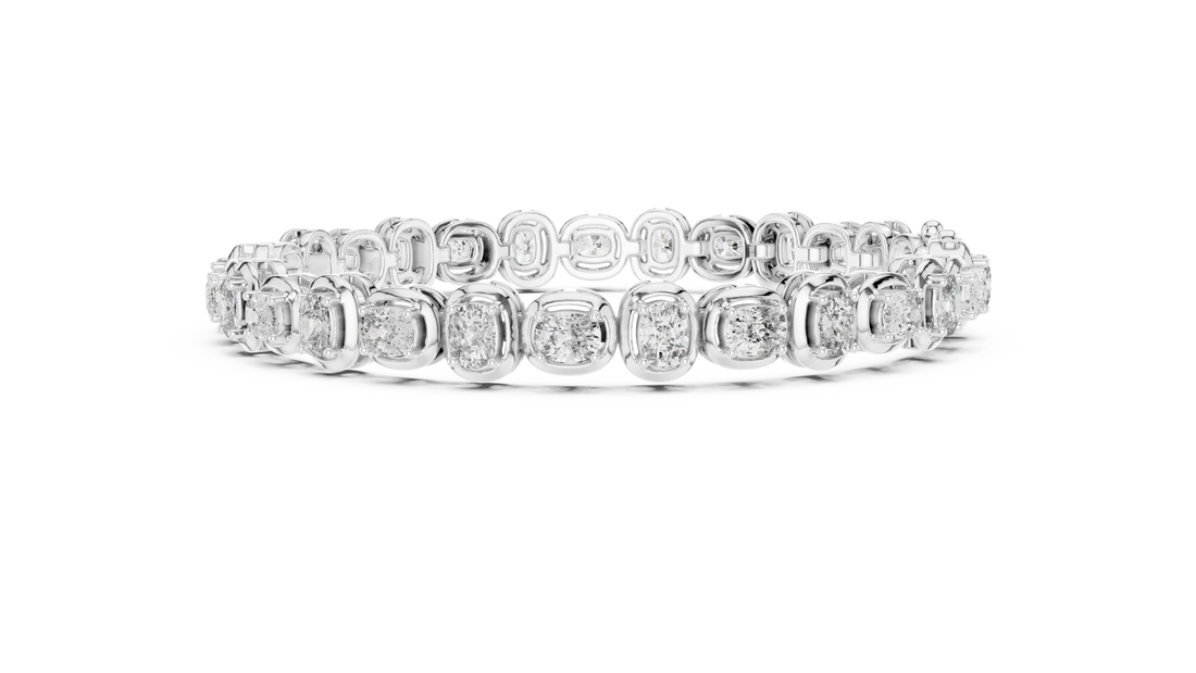 Bezel Set Diamond Tennis Bracelet