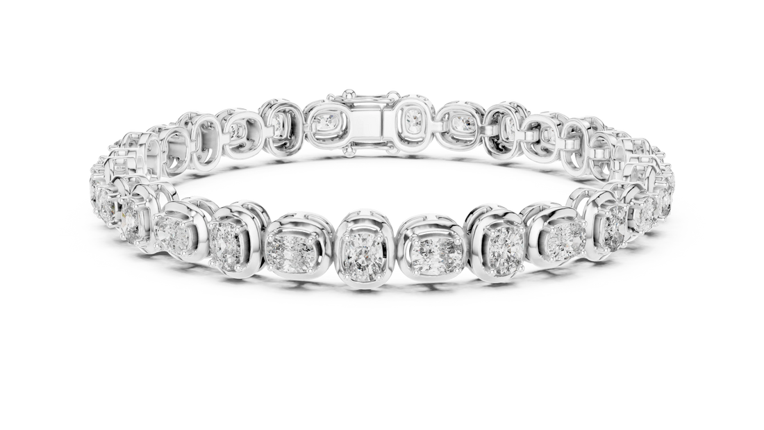 Bezel Set Diamond Tennis Bracelet