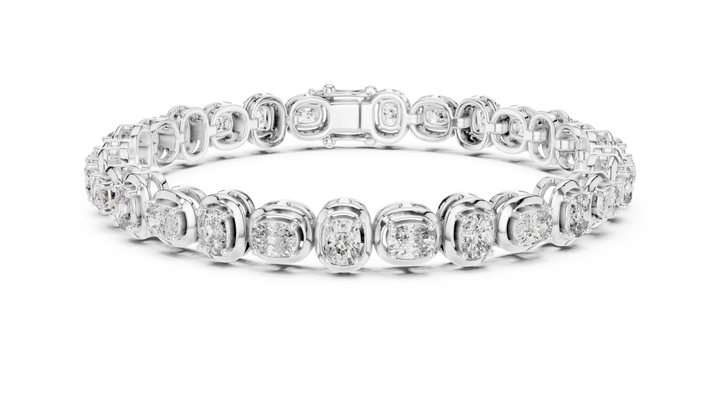 Bezel Set Diamond Tennis Bracelet