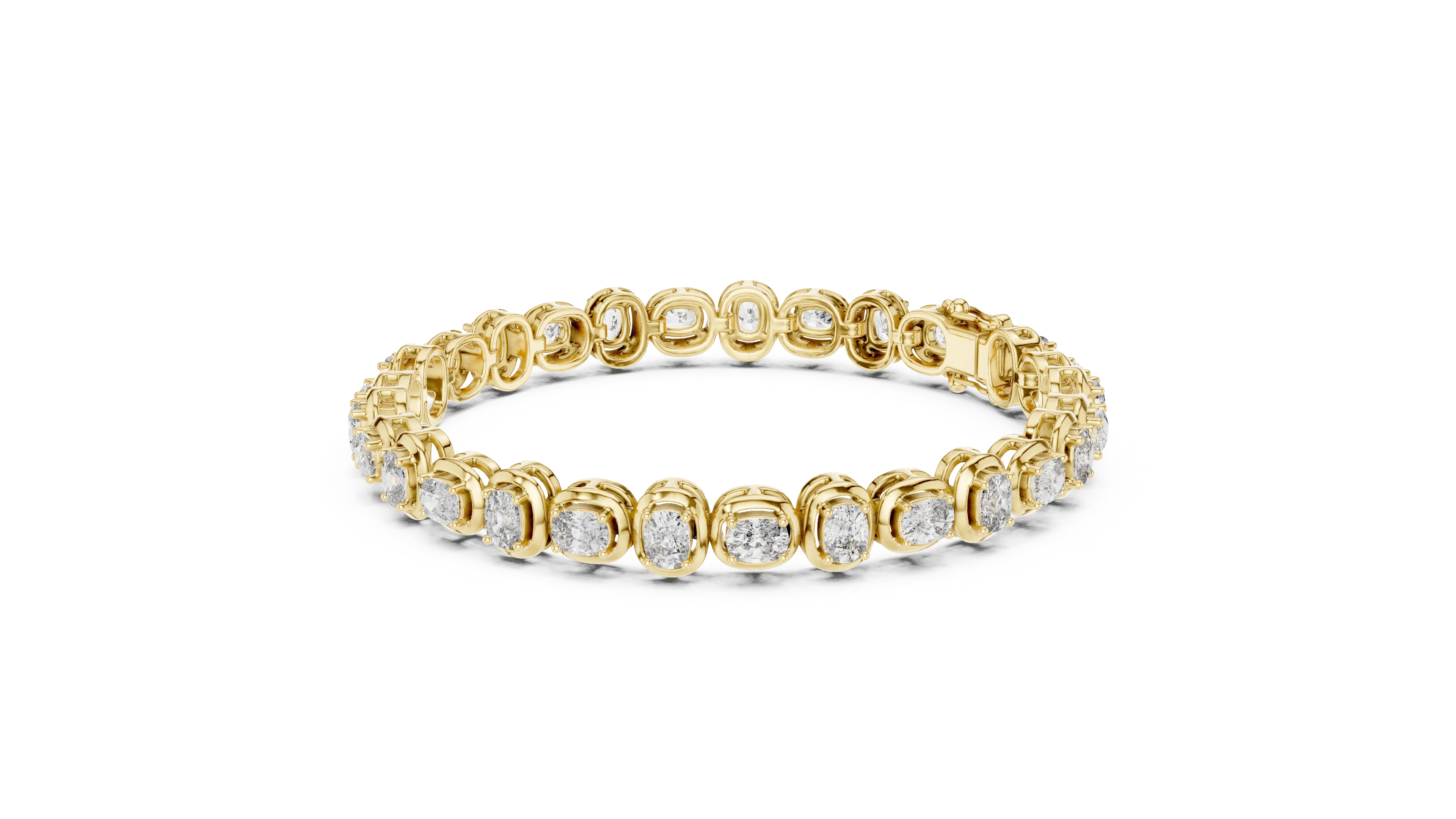 Bezel Set Diamond Tennis Bracelet