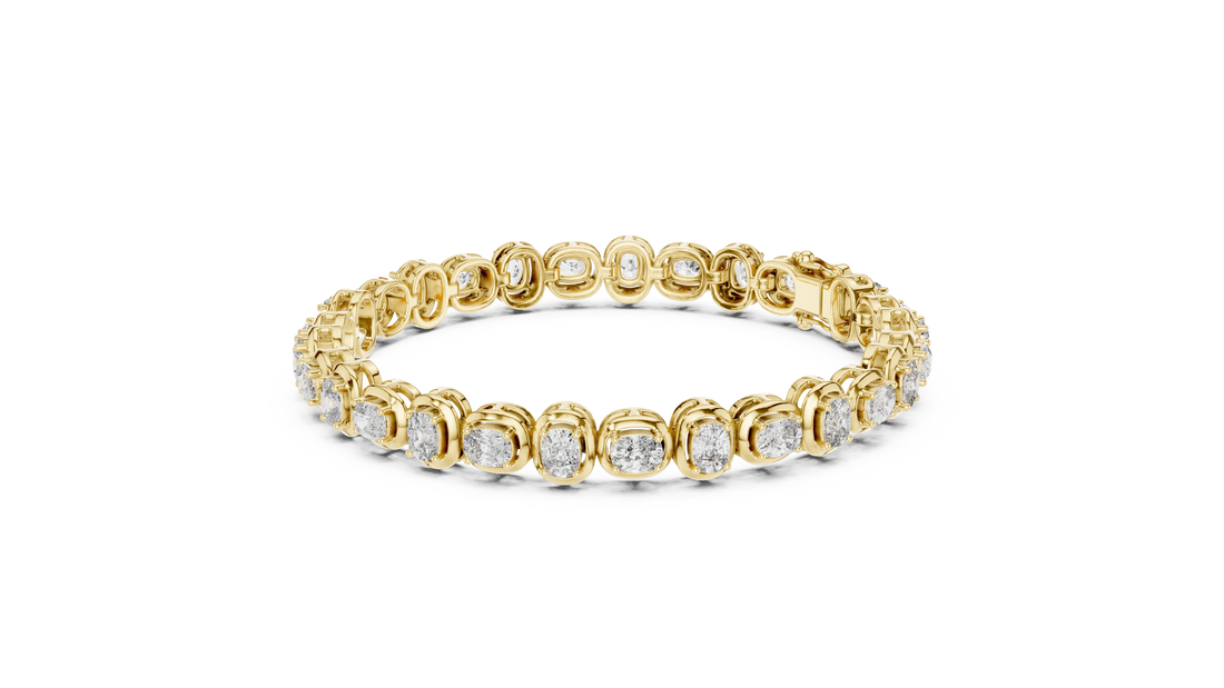 Bezel Set Diamond Tennis Bracelet