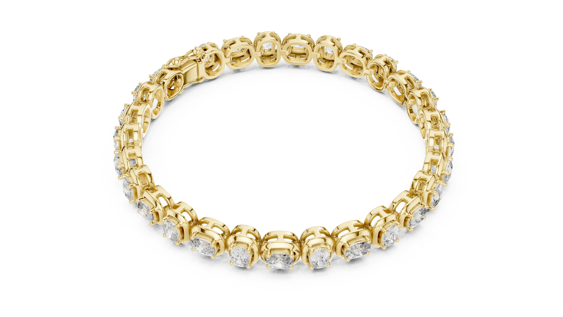 Bezel Set Diamond Tennis Bracelet