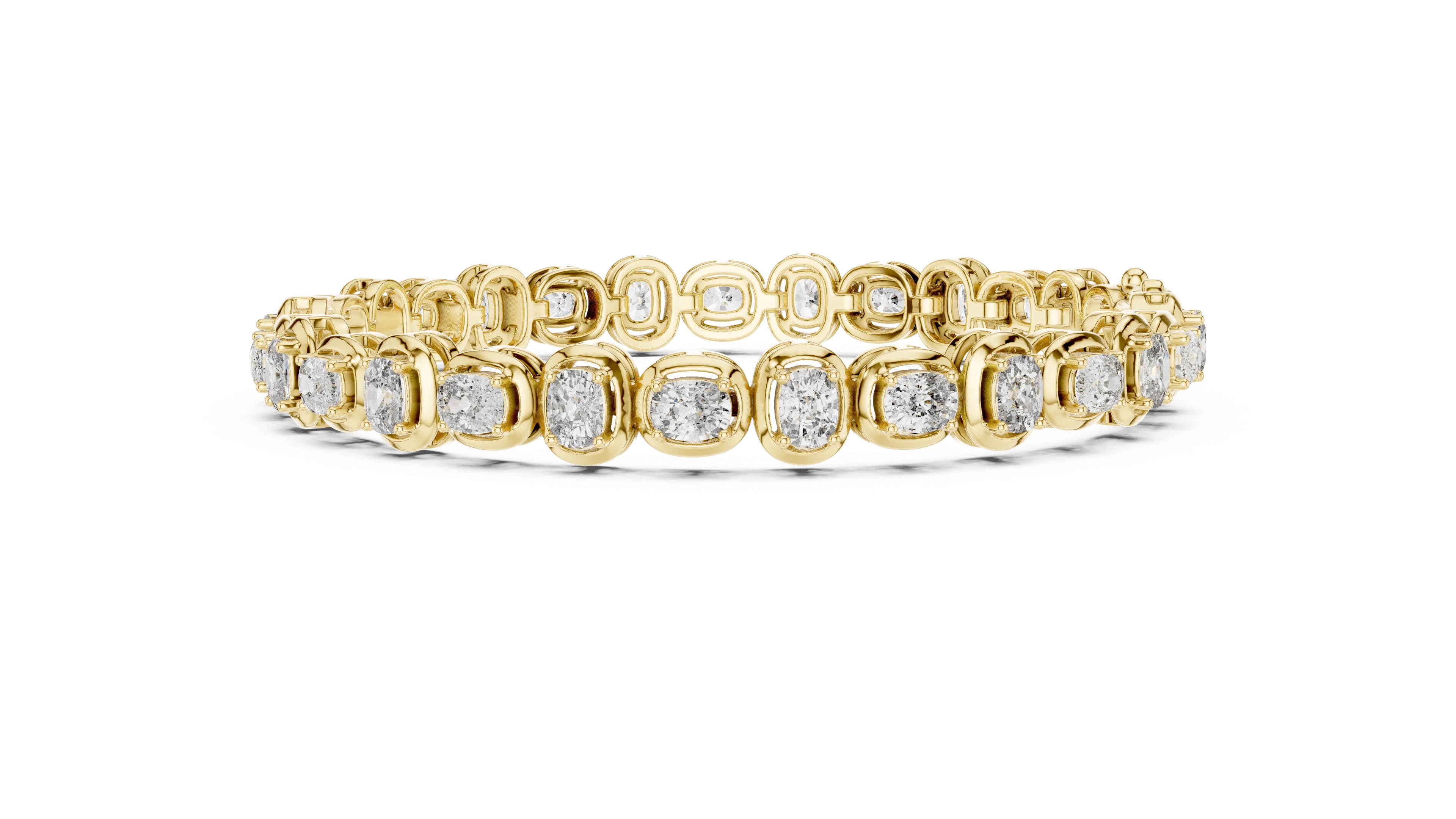 Bezel Set Diamond Tennis Bracelet