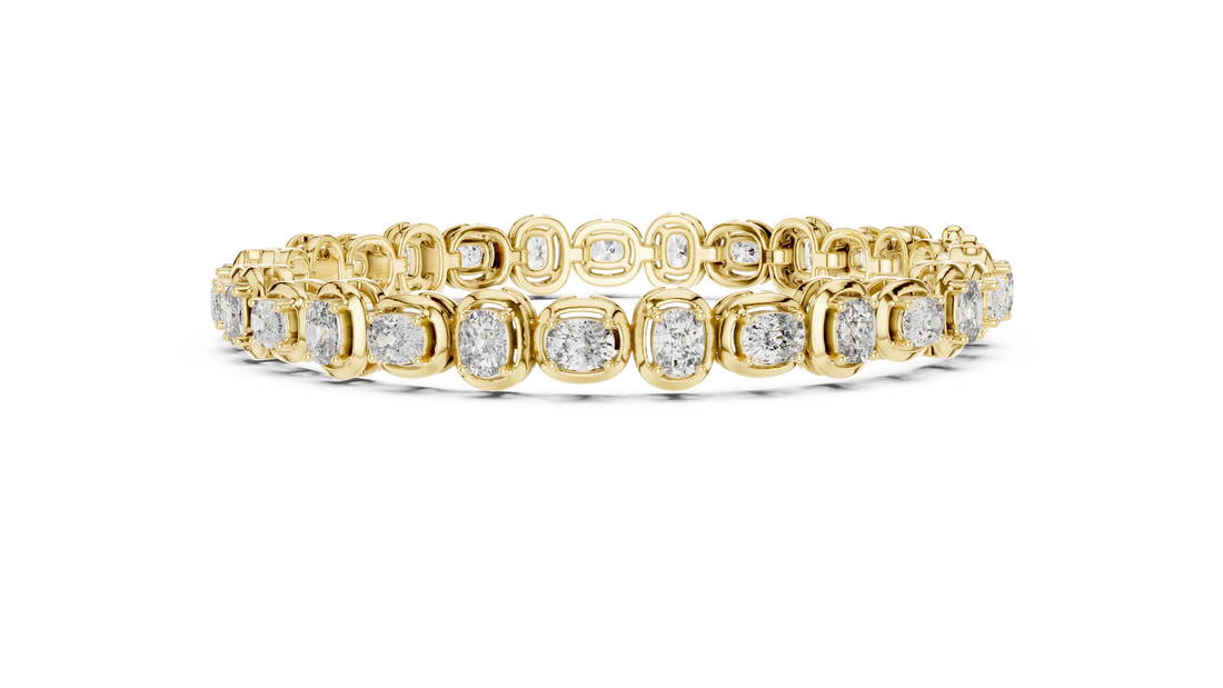 Bezel Set Diamond Tennis Bracelet