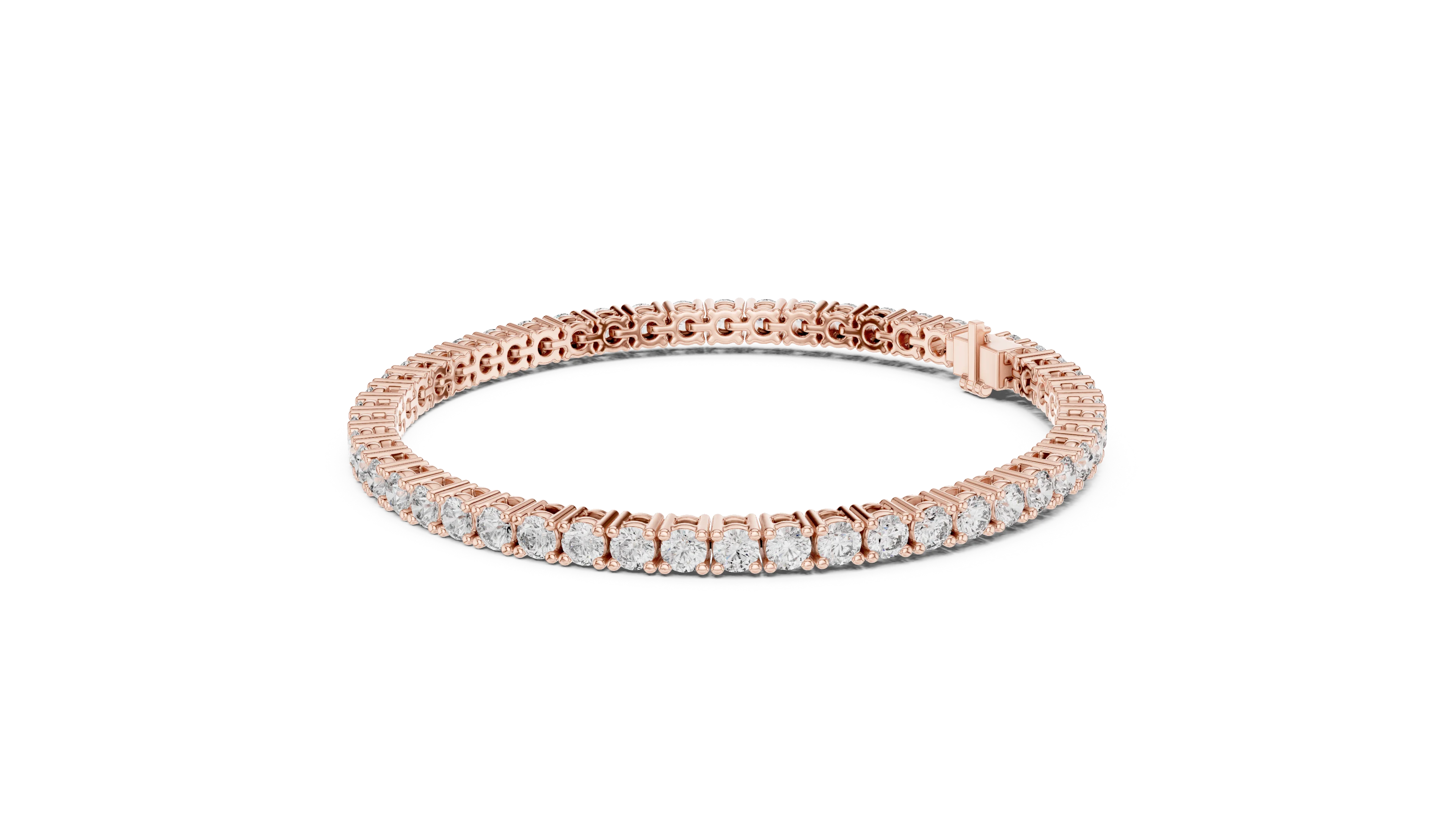 Signature Round Diamond Tennis Bracelet