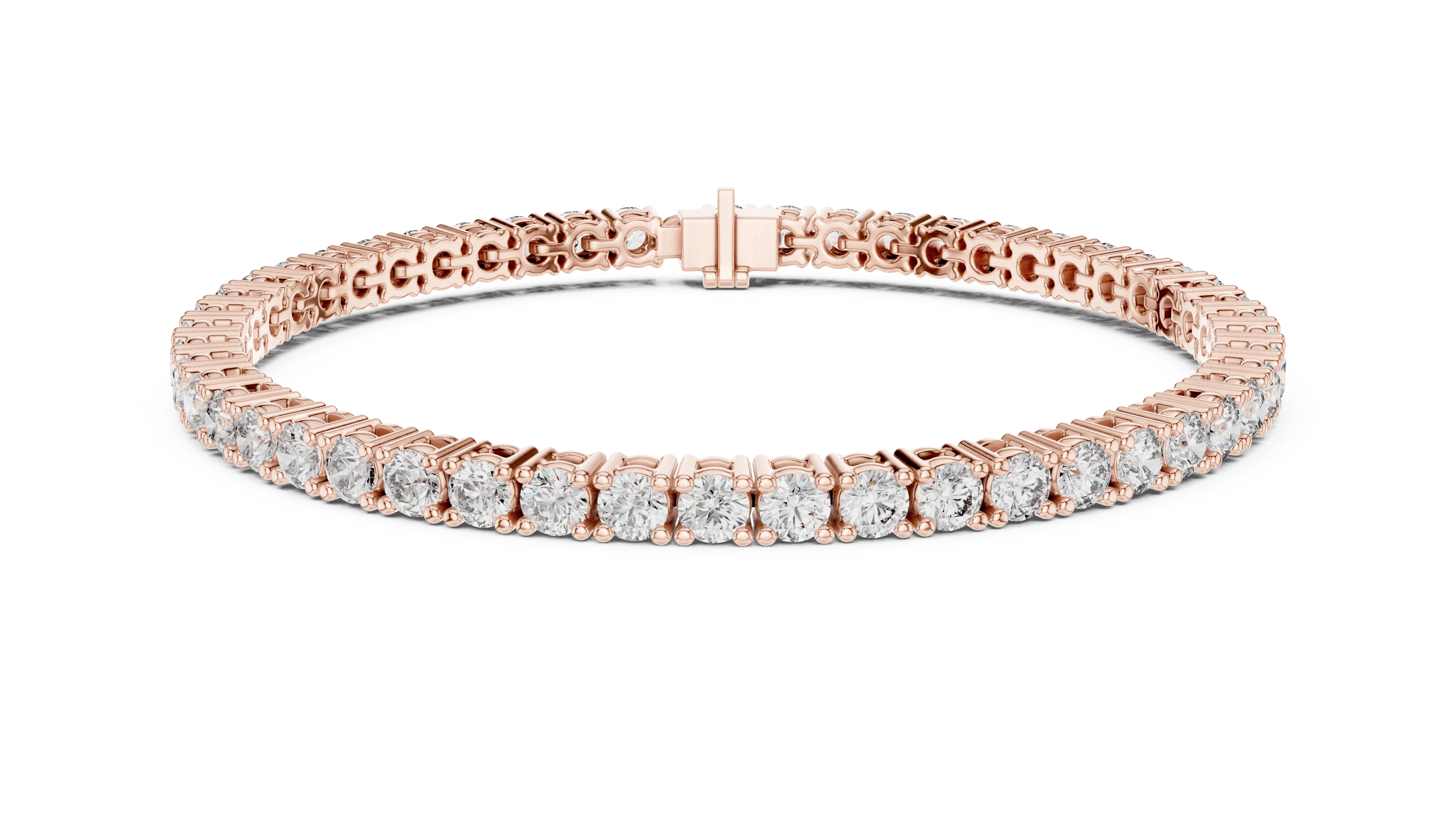 Signature Round Diamond Tennis Bracelet