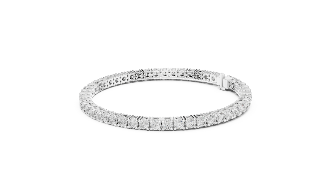 Signature Round Diamond Tennis Bracelet