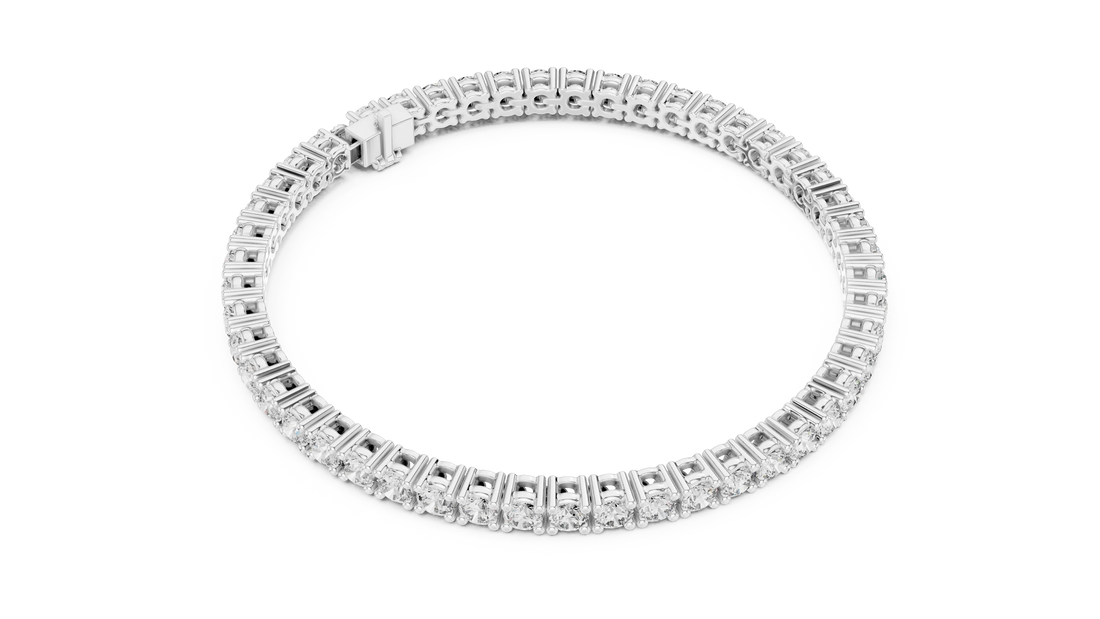Signature Round Diamond Tennis Bracelet