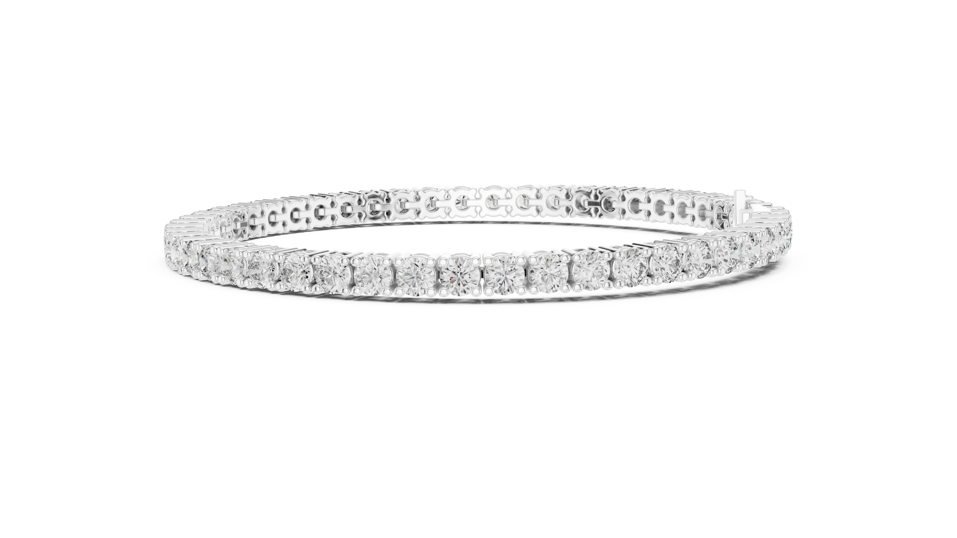 Signature Round Diamond Tennis Bracelet