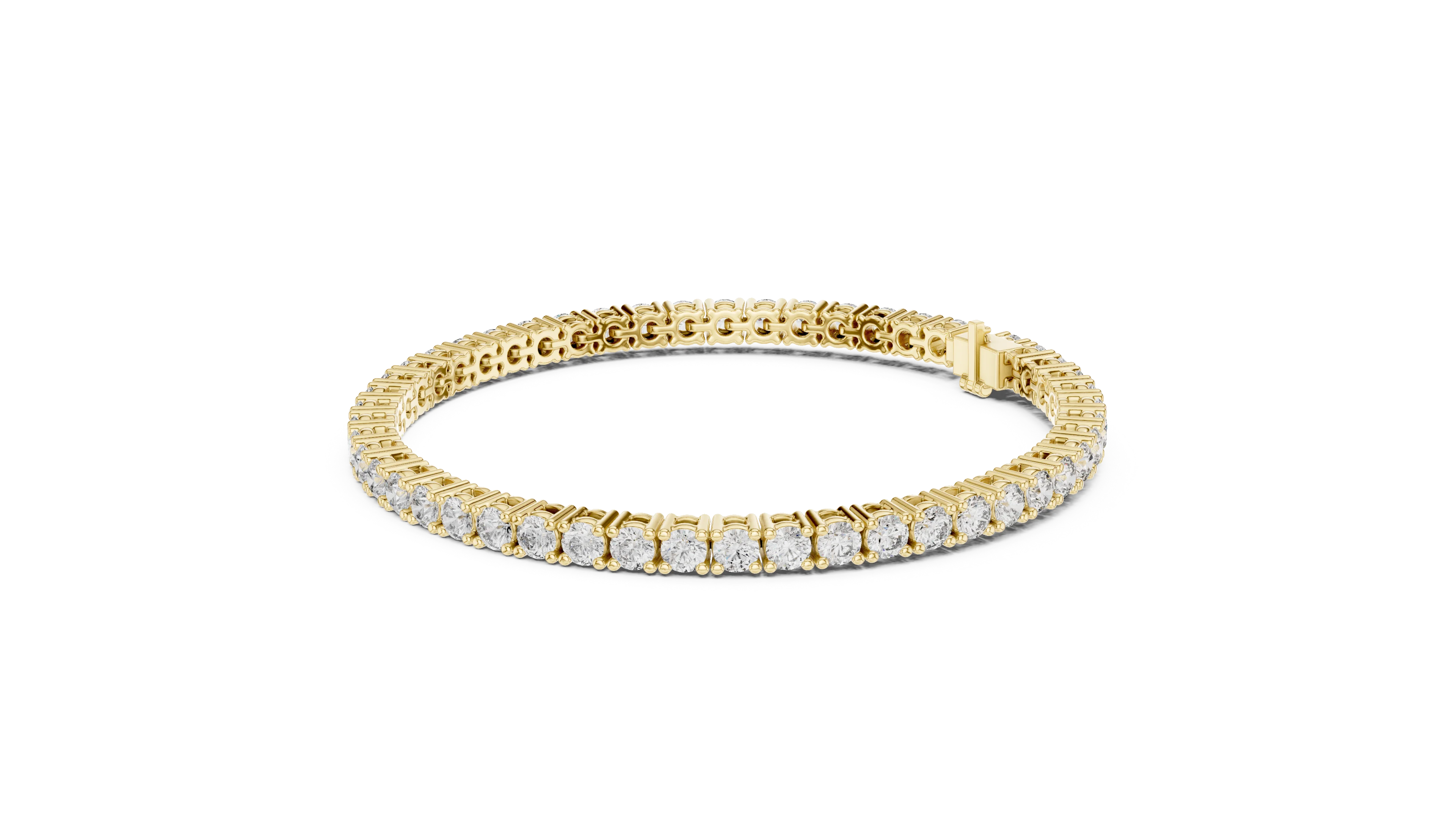 Signature Round Diamond Tennis Bracelet