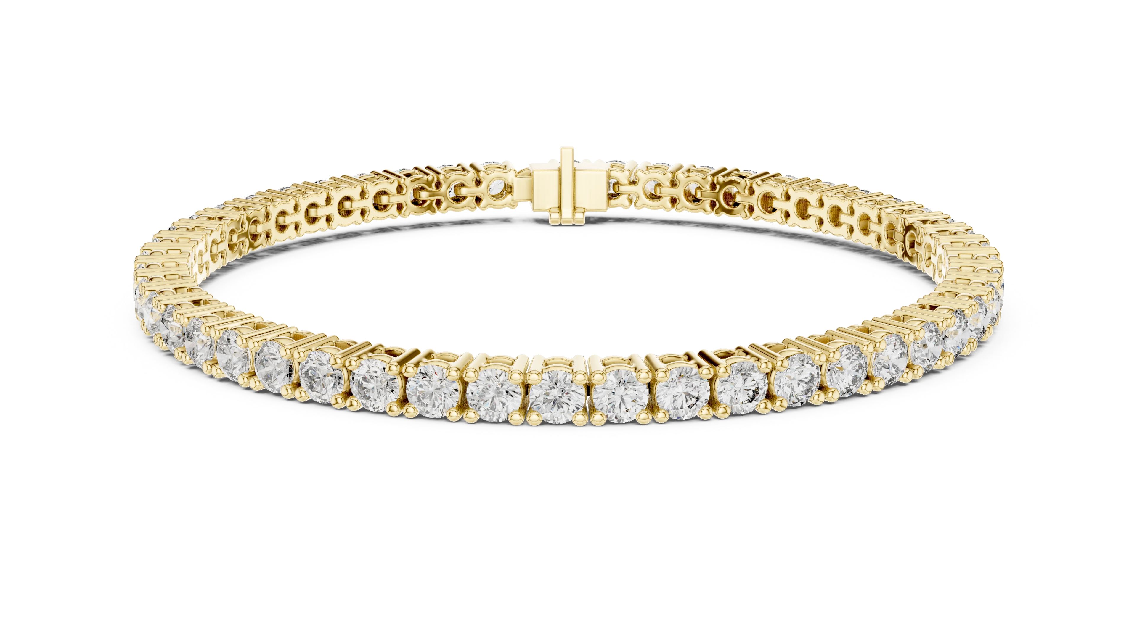 Signature Round Diamond Tennis Bracelet
