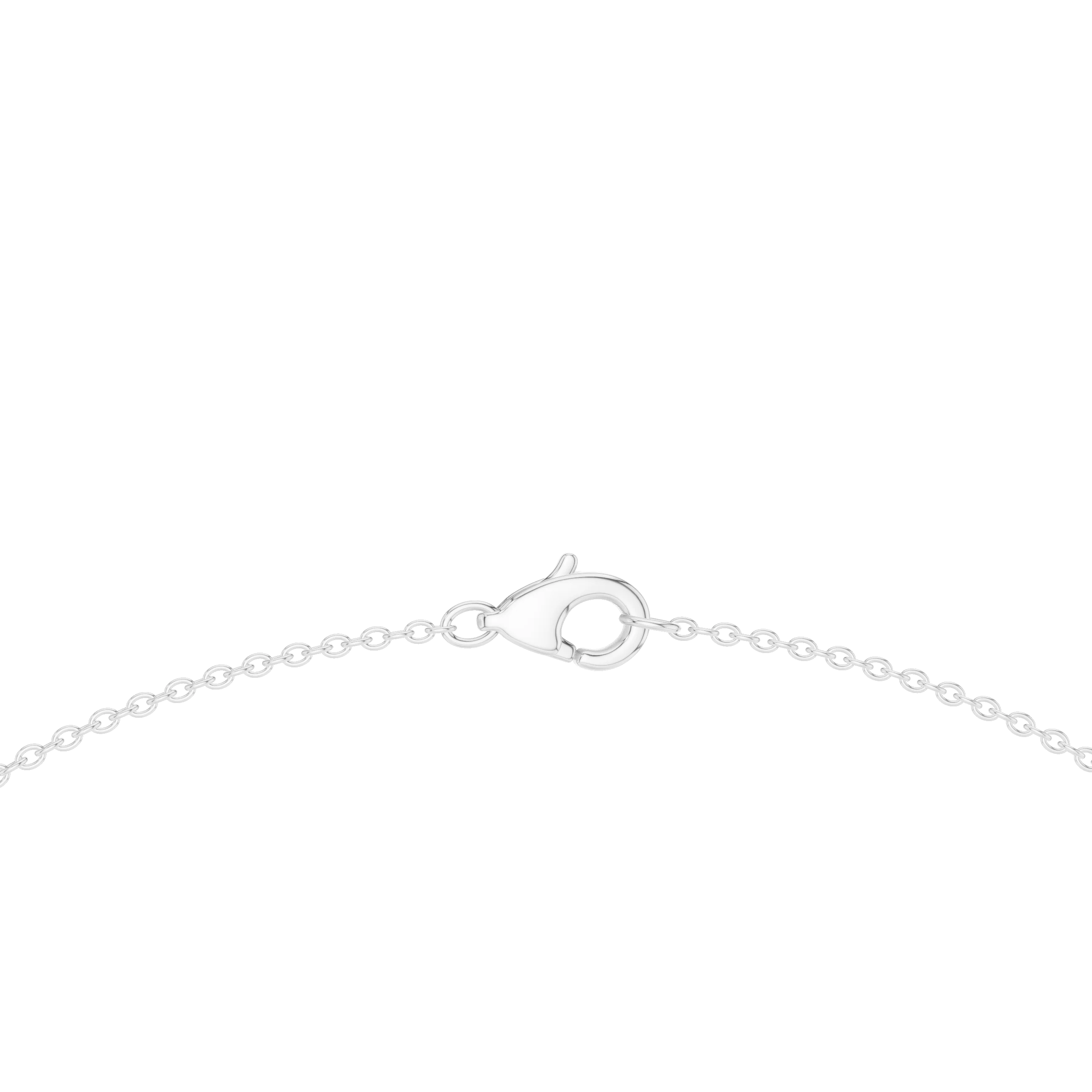 Oval Diamond Tennis Necklace