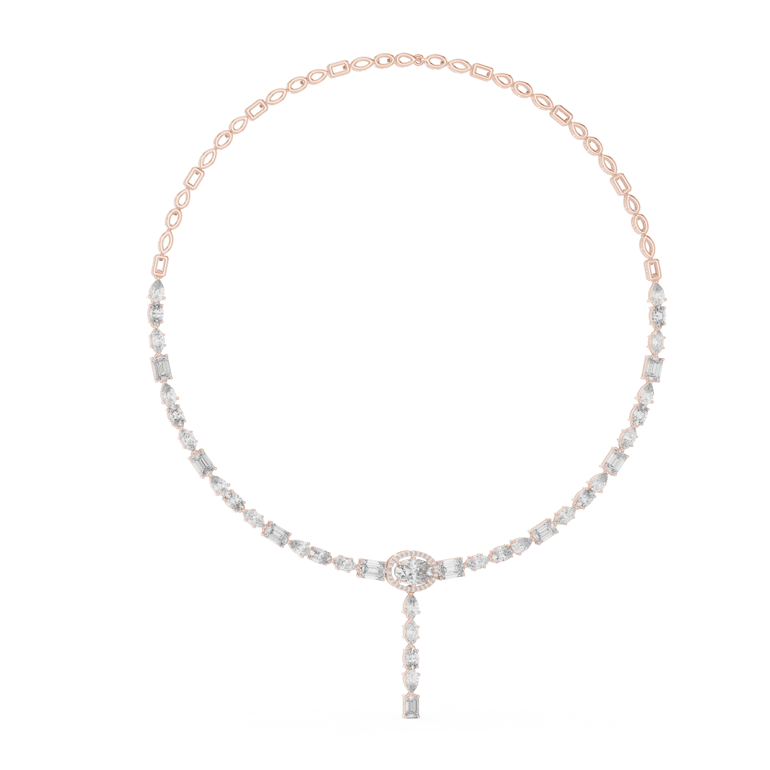 Diamond Y-Drop Necklace