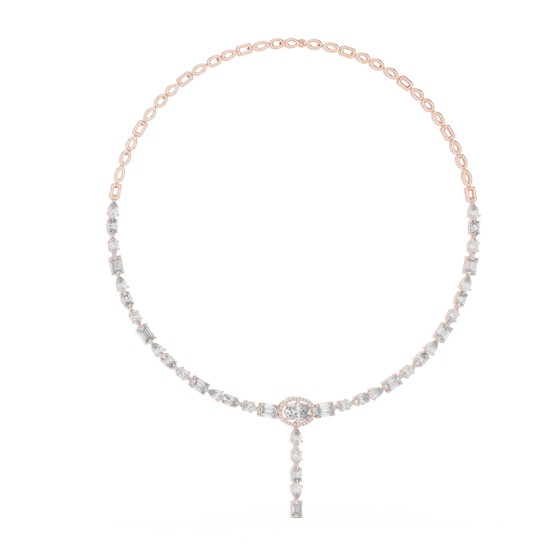 Diamond Y-Drop Necklace