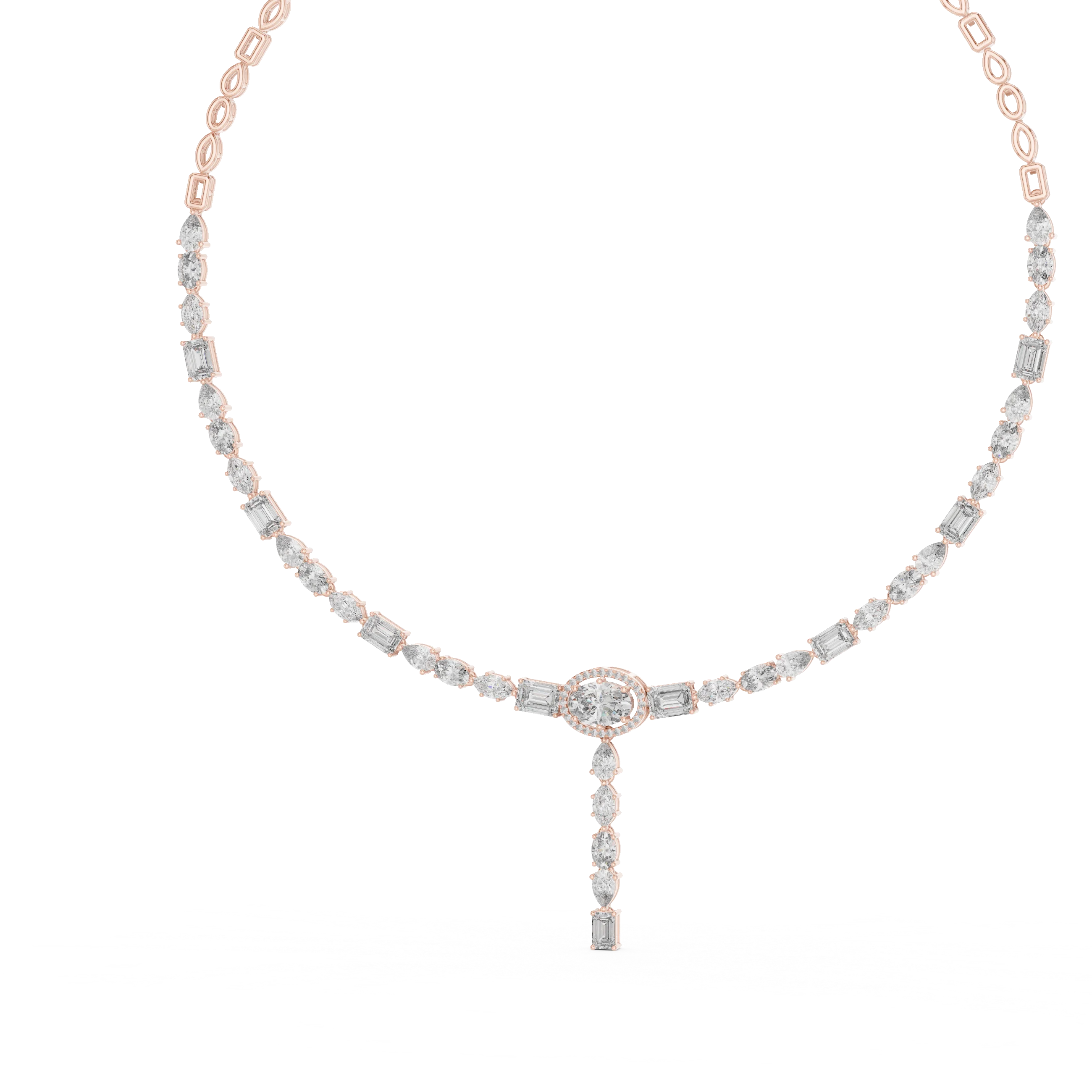 Diamond Y-Drop Necklace