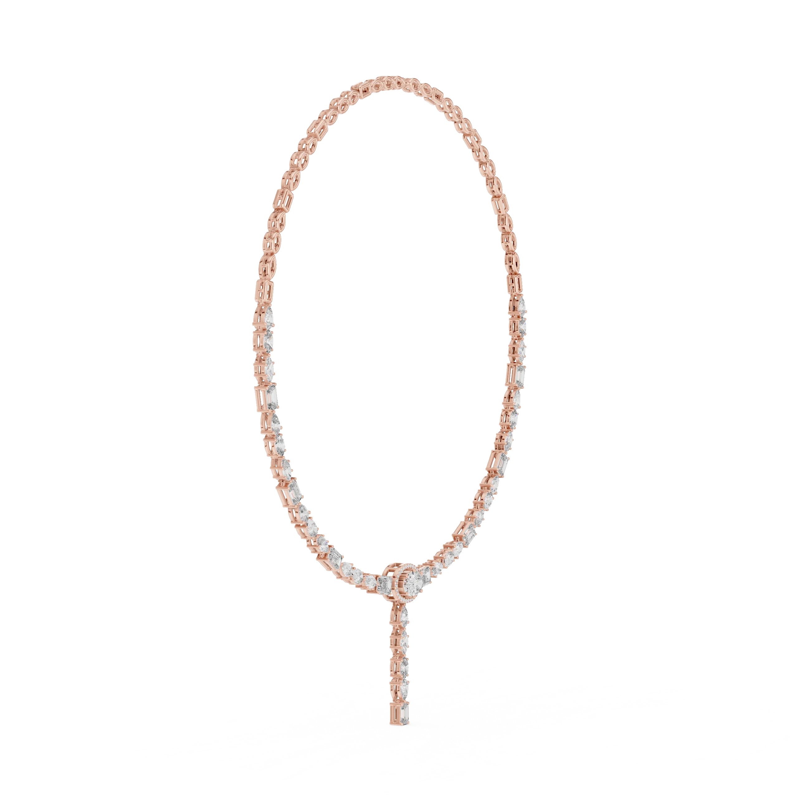 Diamond Y-Drop Necklace