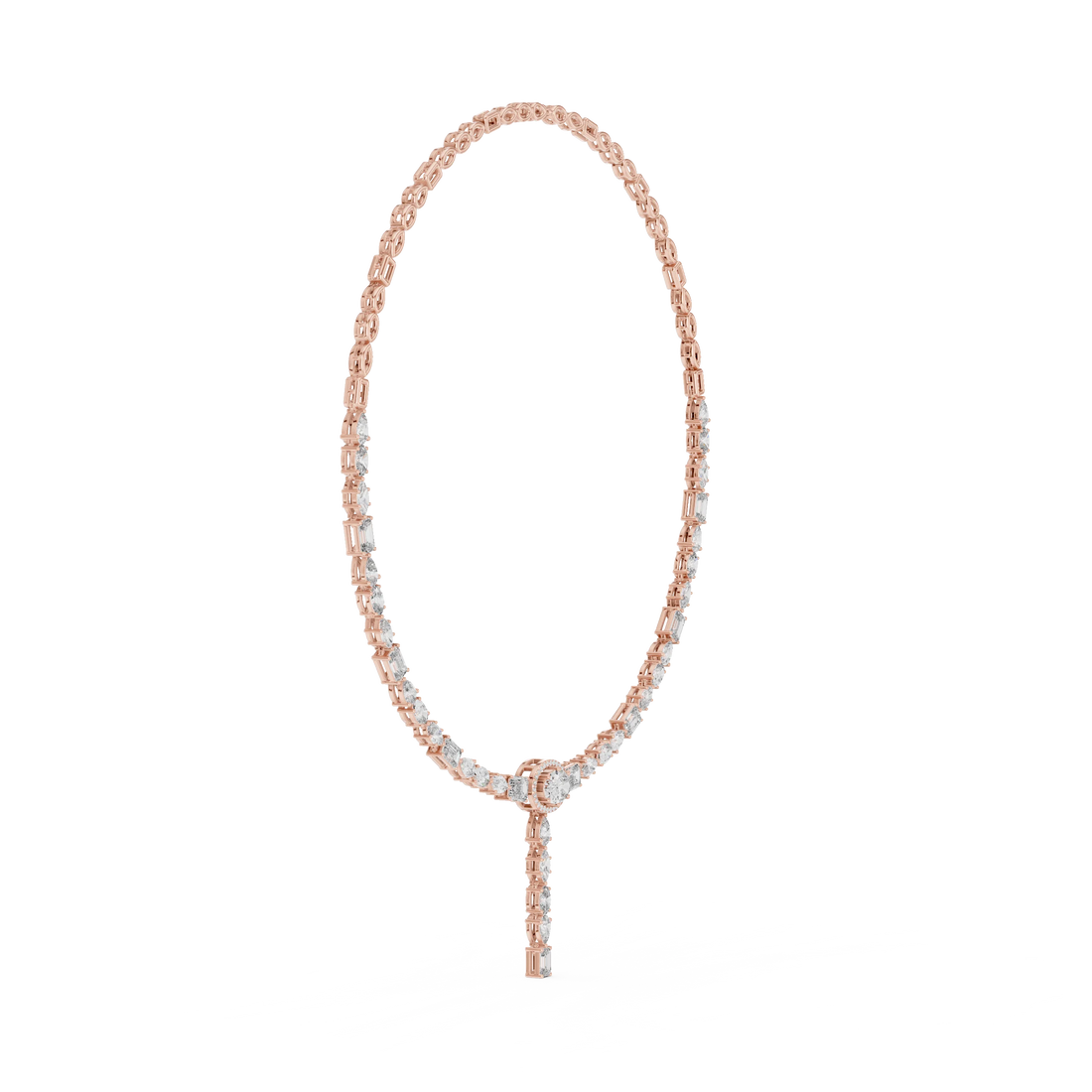 Diamond Y-Drop Necklace