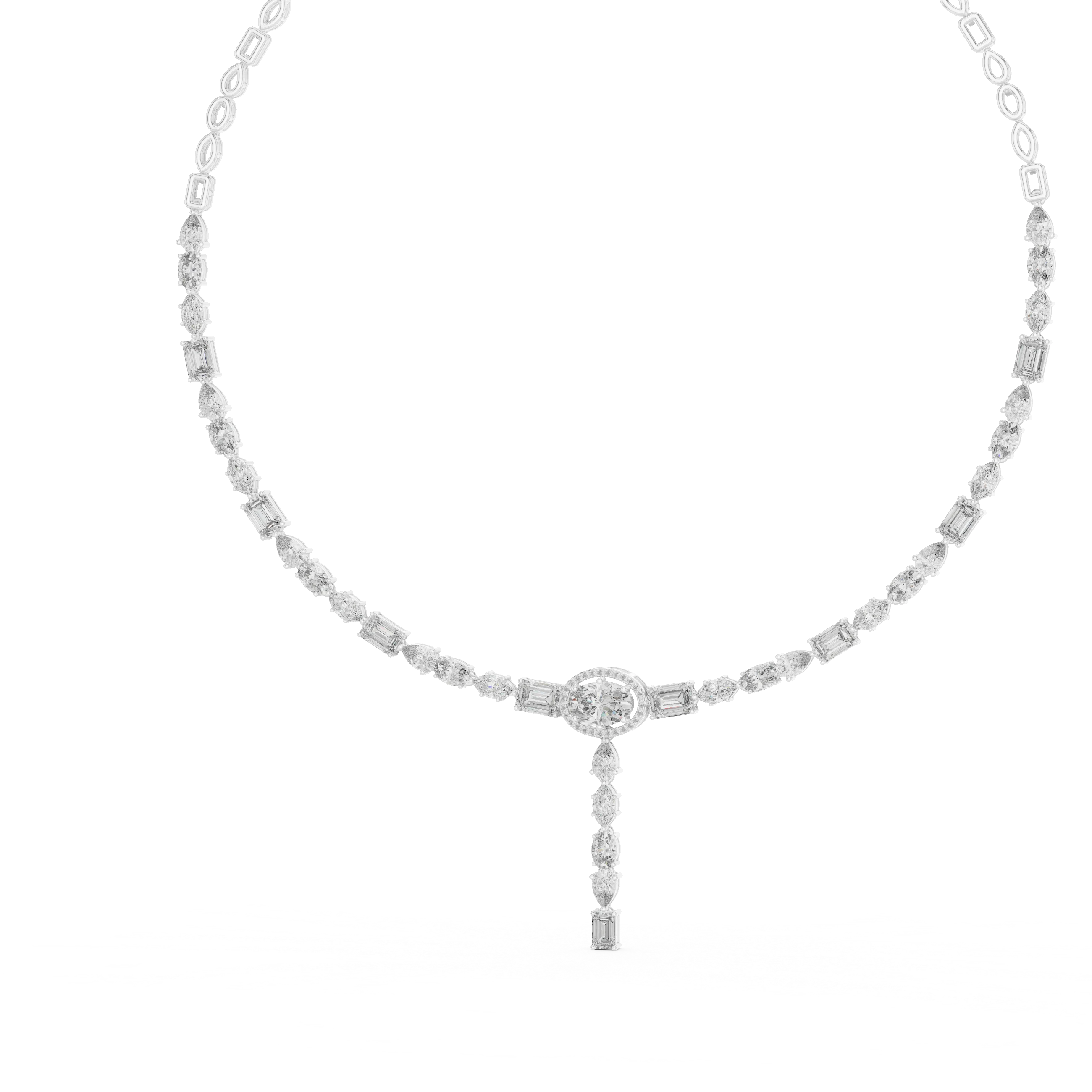 Diamond Y-Drop Necklace