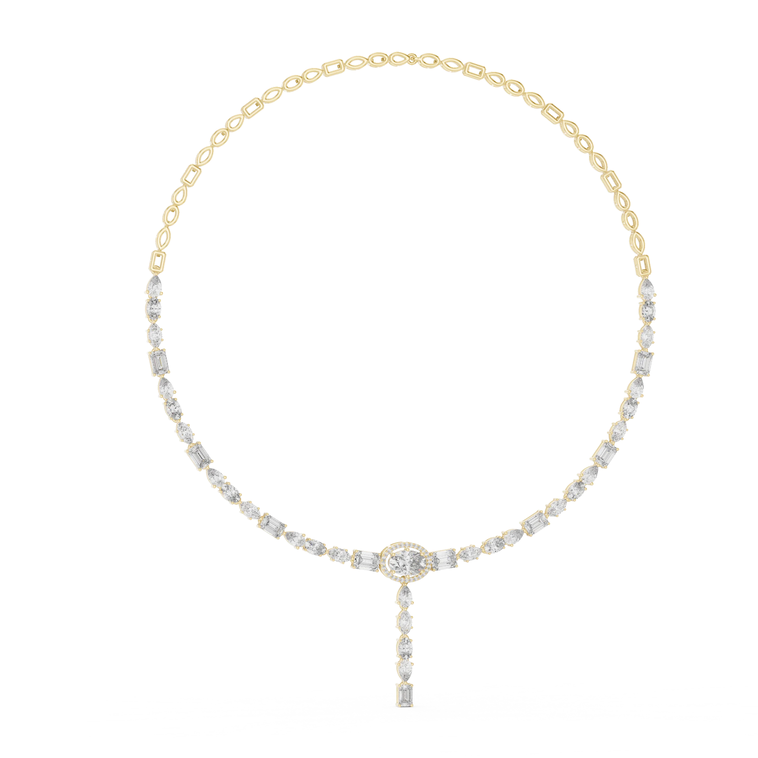 Diamond Y-Drop Necklace