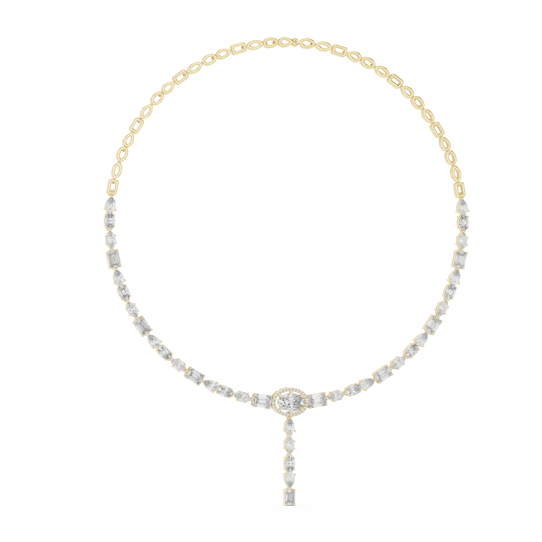 Diamond Y-Drop Necklace