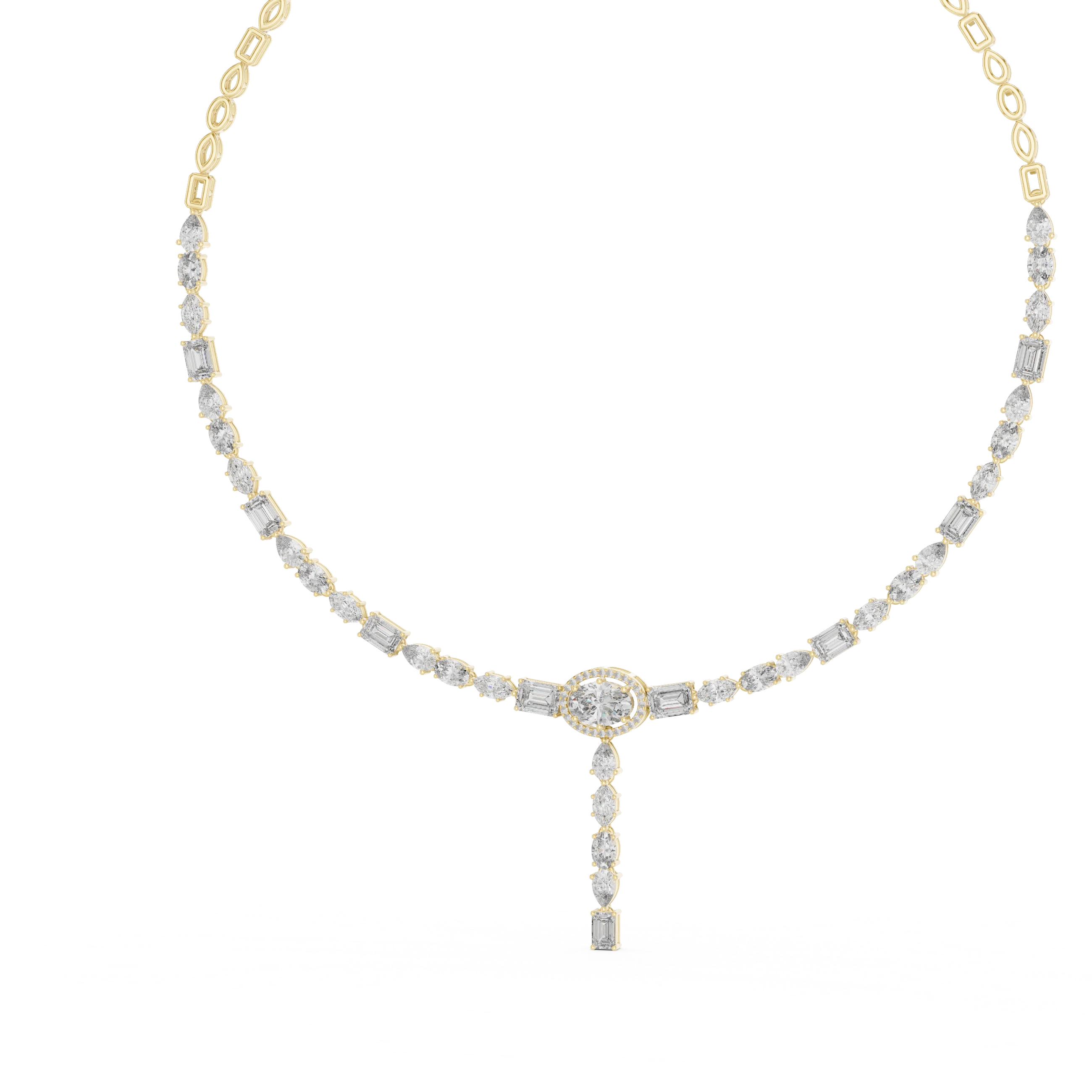 Diamond Y-Drop Necklace