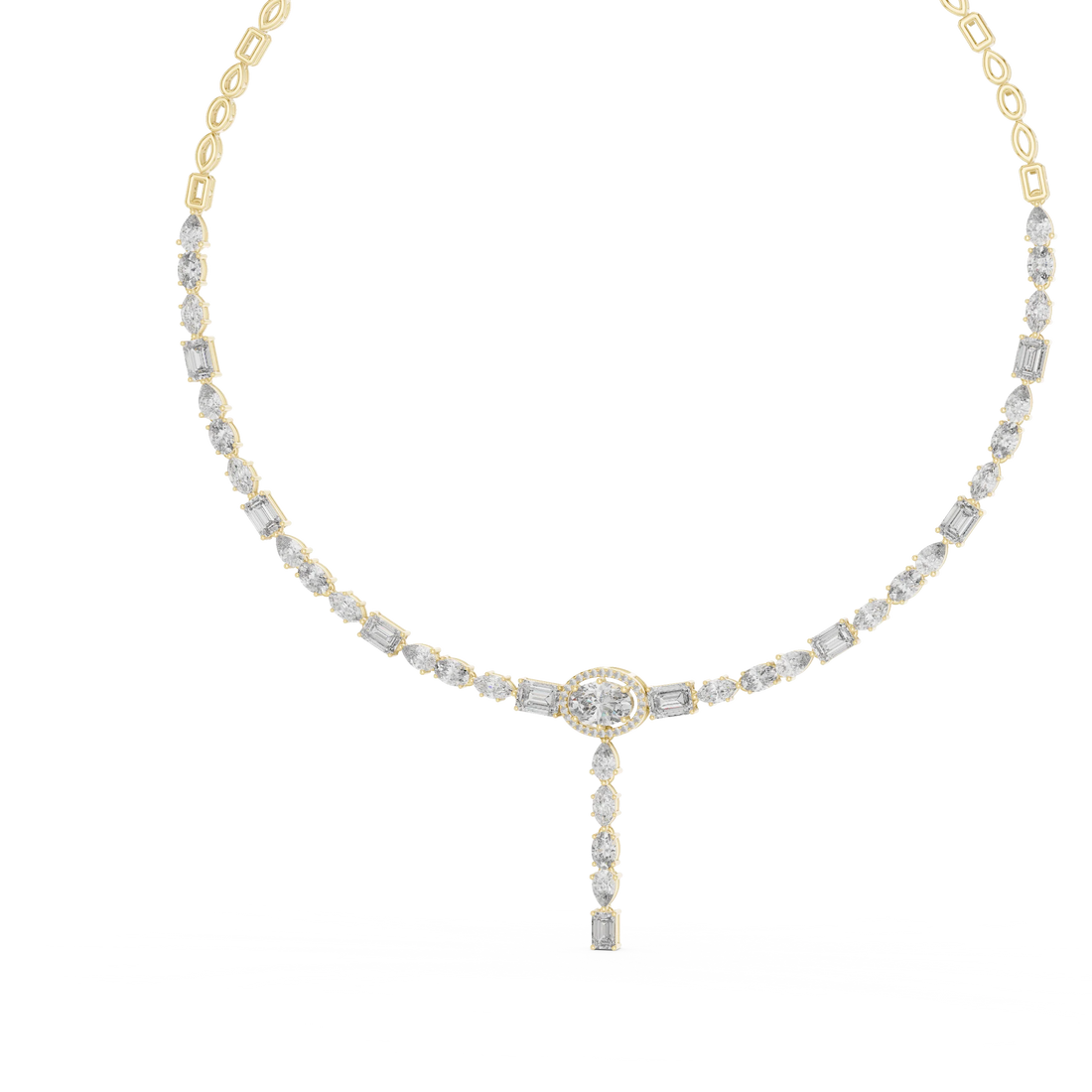 Diamond Y-Drop Necklace