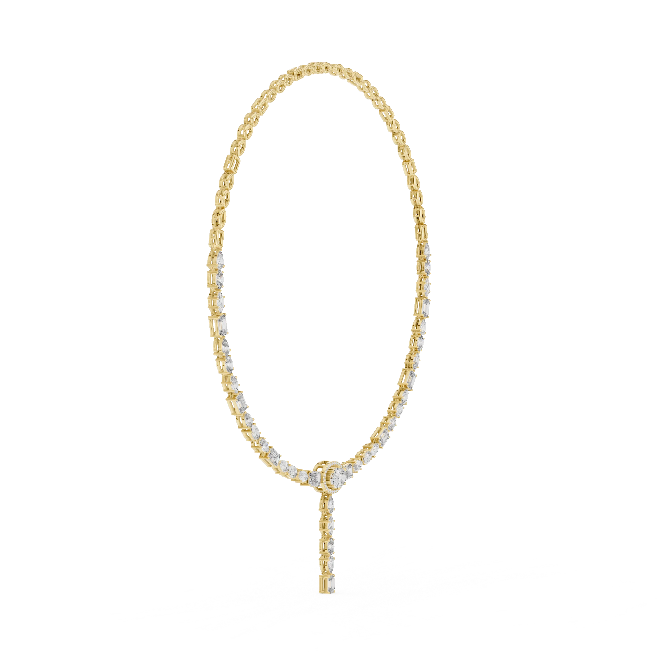 Diamond Y-Drop Necklace