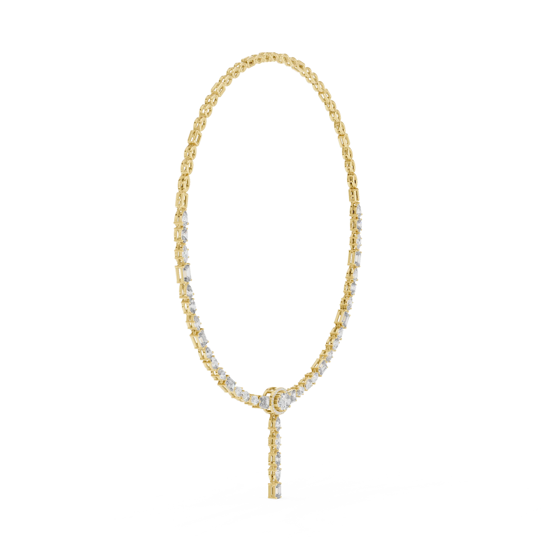 Diamond Y-Drop Necklace