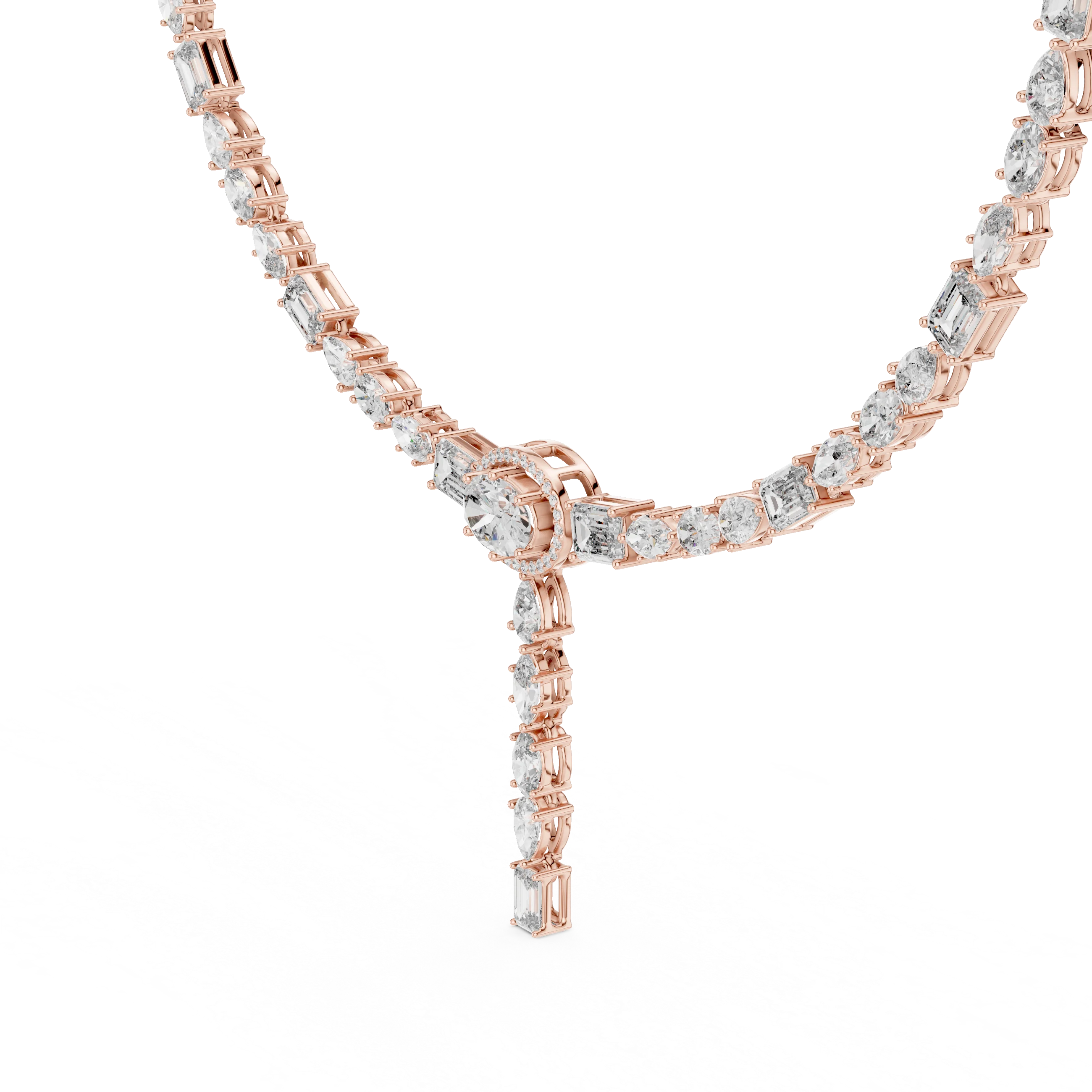 Diamond Y-Drop Necklace