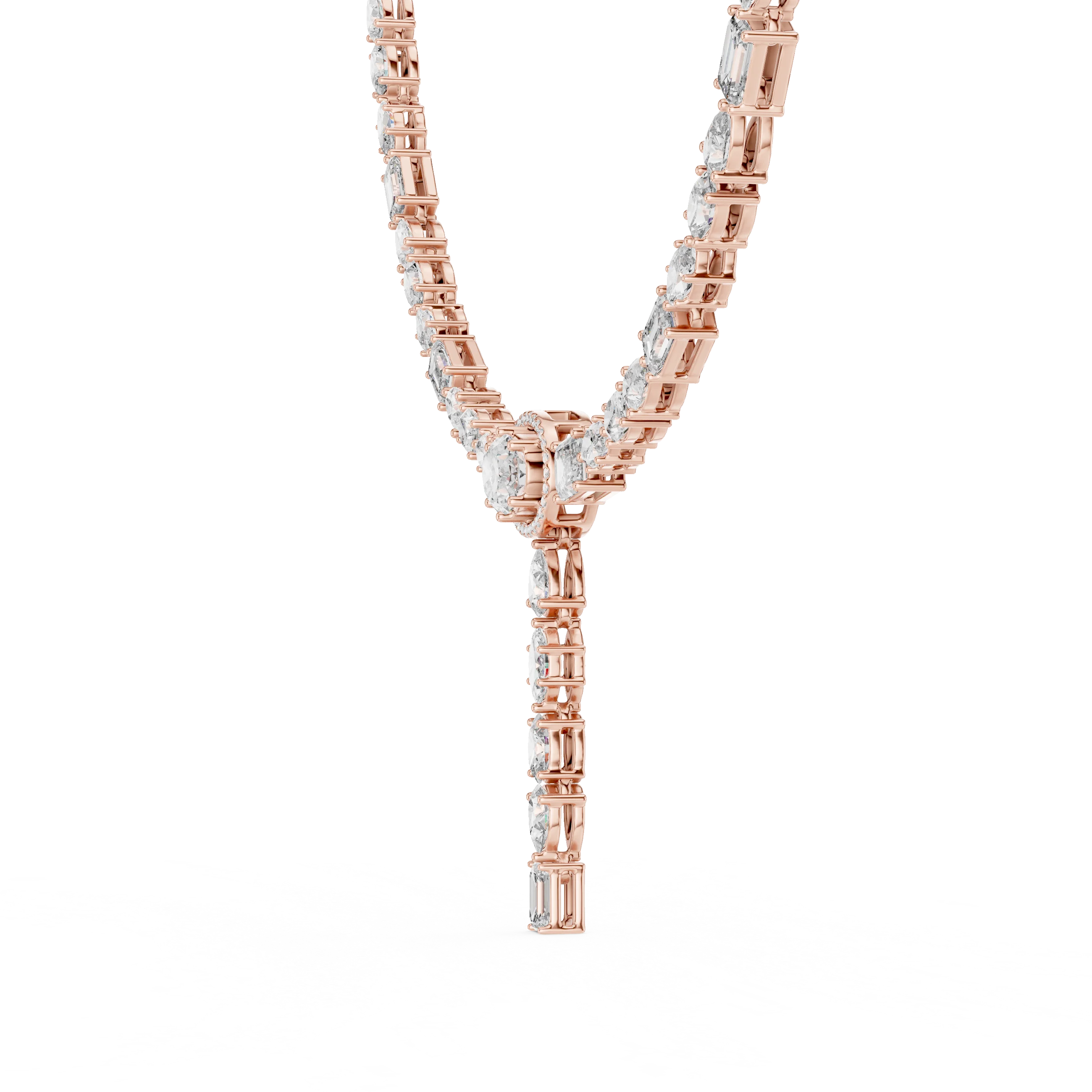 Diamond Y-Drop Necklace