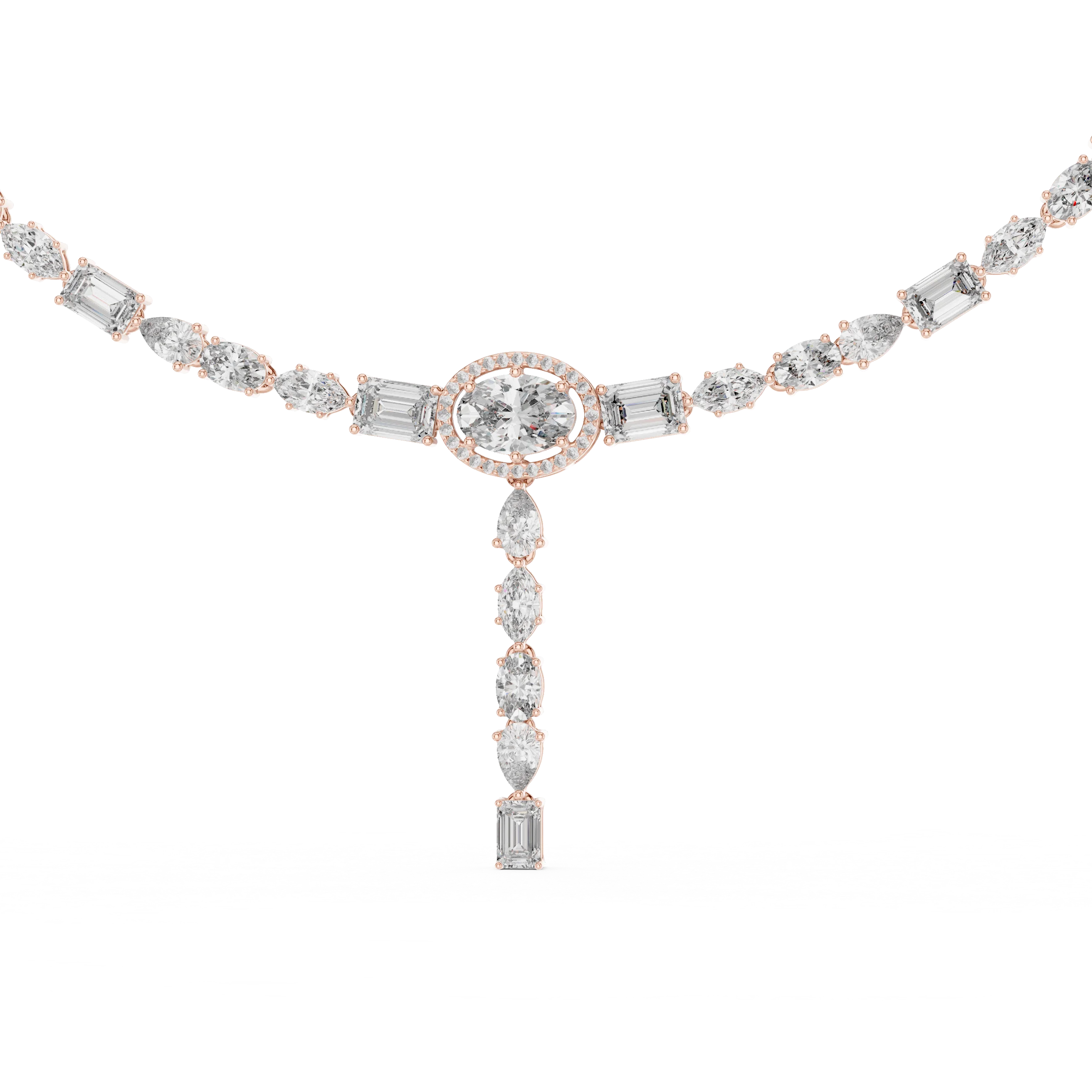 Diamond Y-Drop Necklace