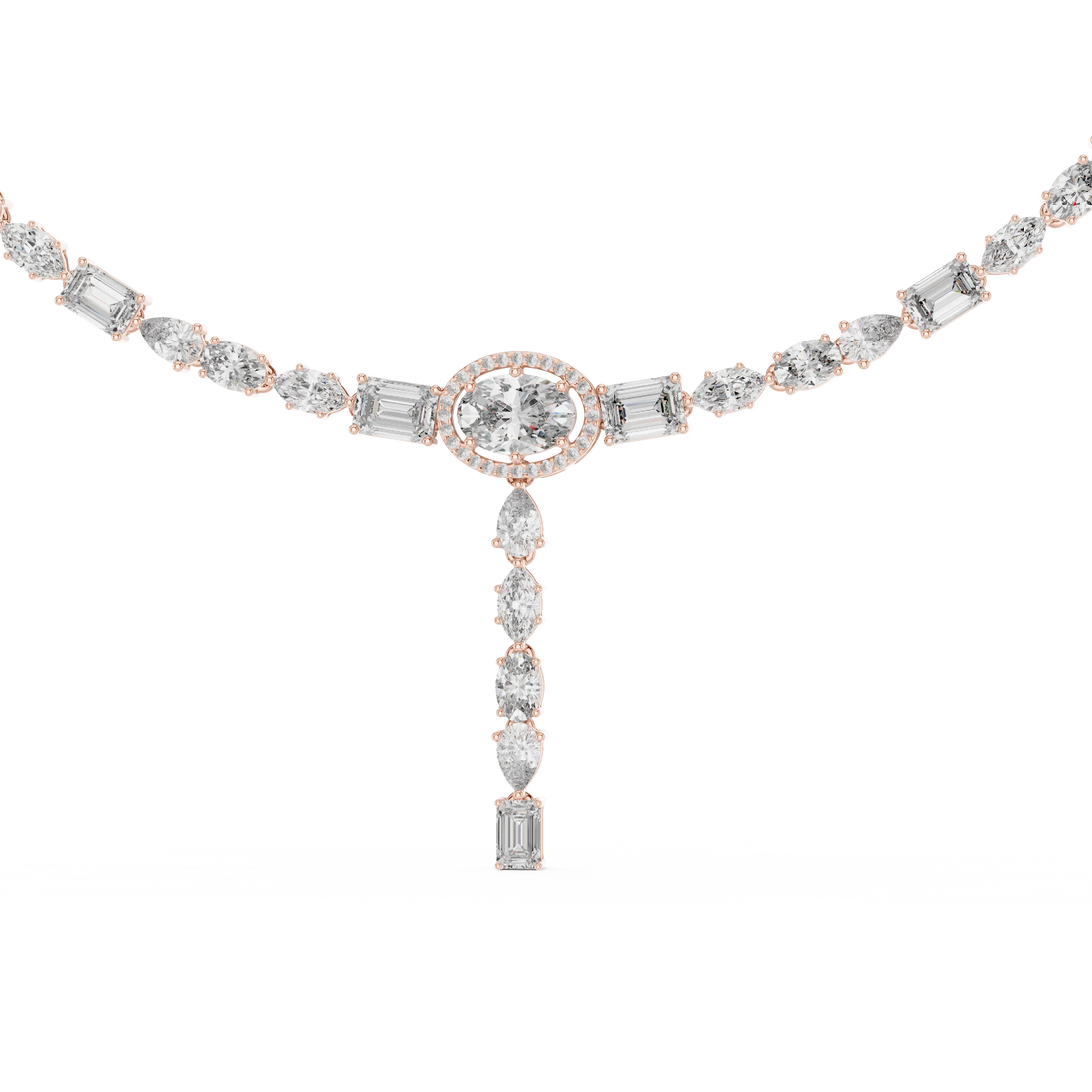 Diamond Y-Drop Necklace