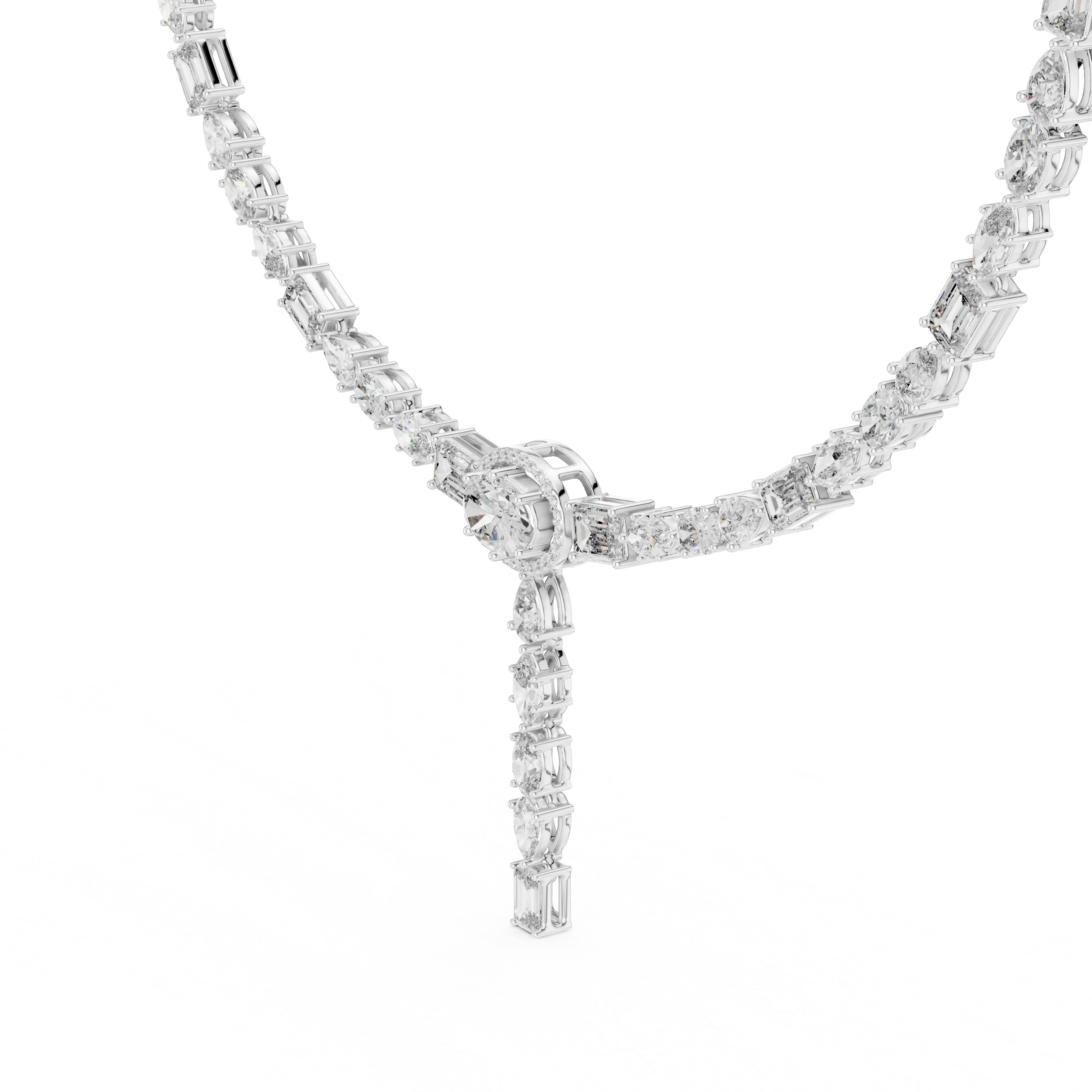 Diamond Y-Drop Necklace