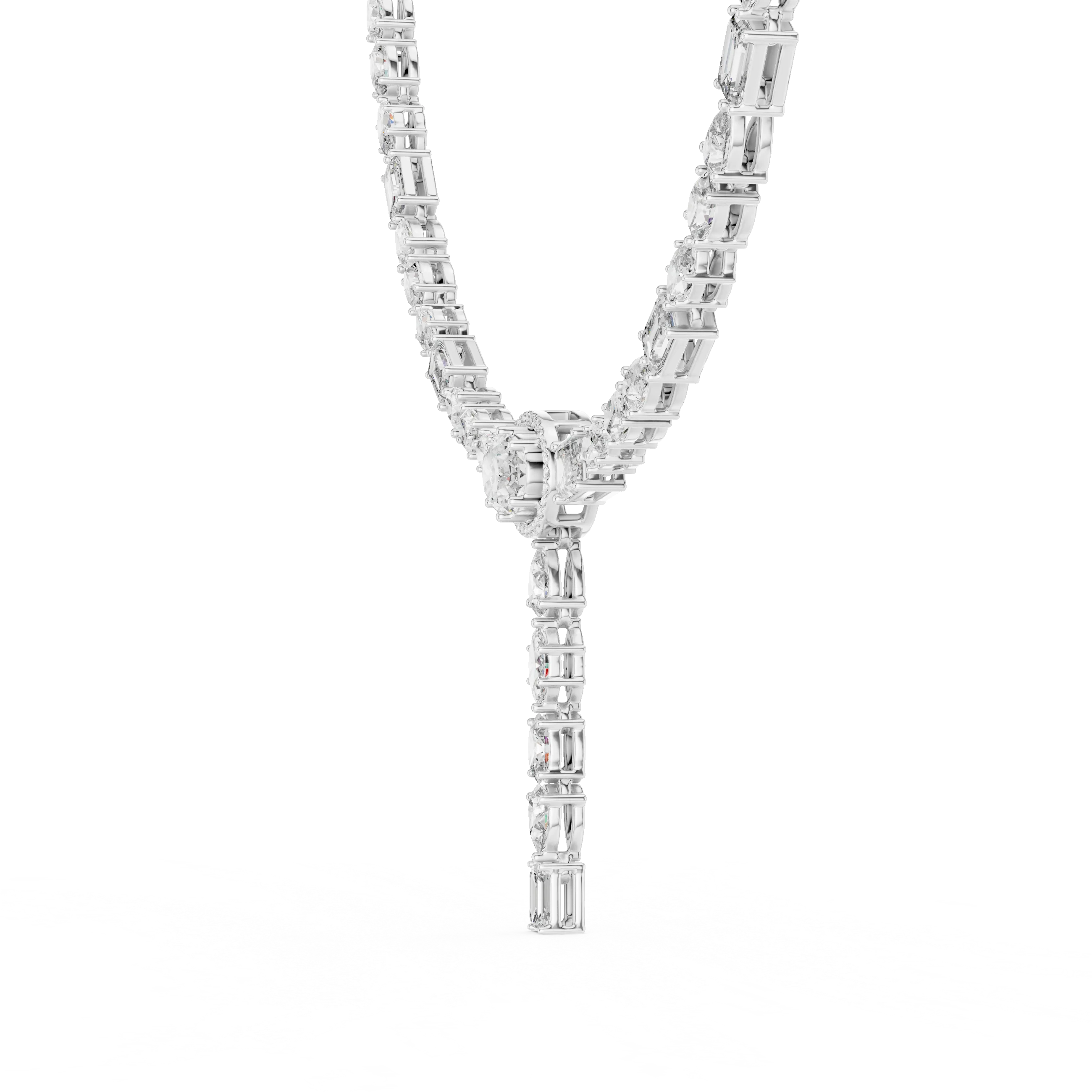 Diamond Y-Drop Necklace