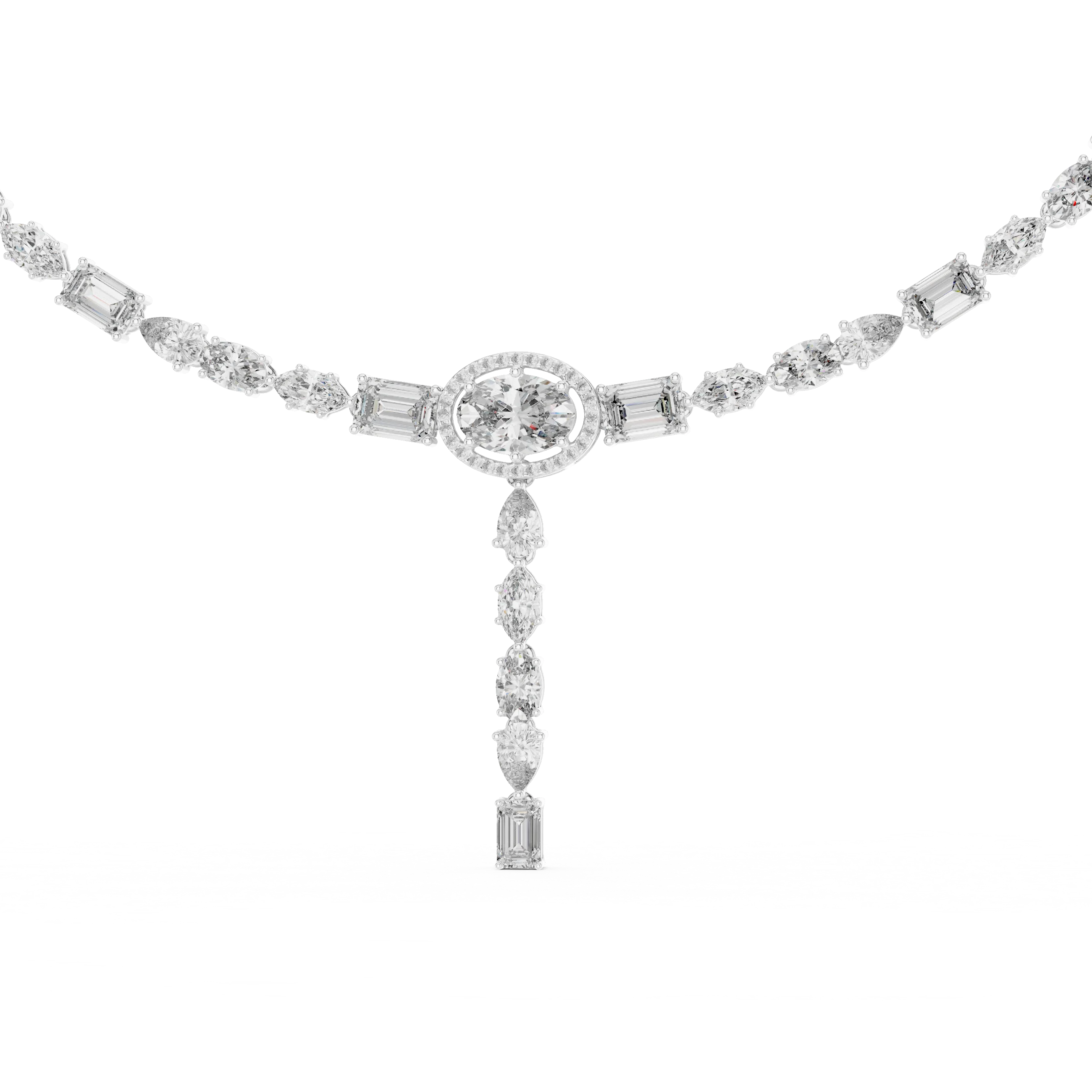 Diamond Y-Drop Necklace
